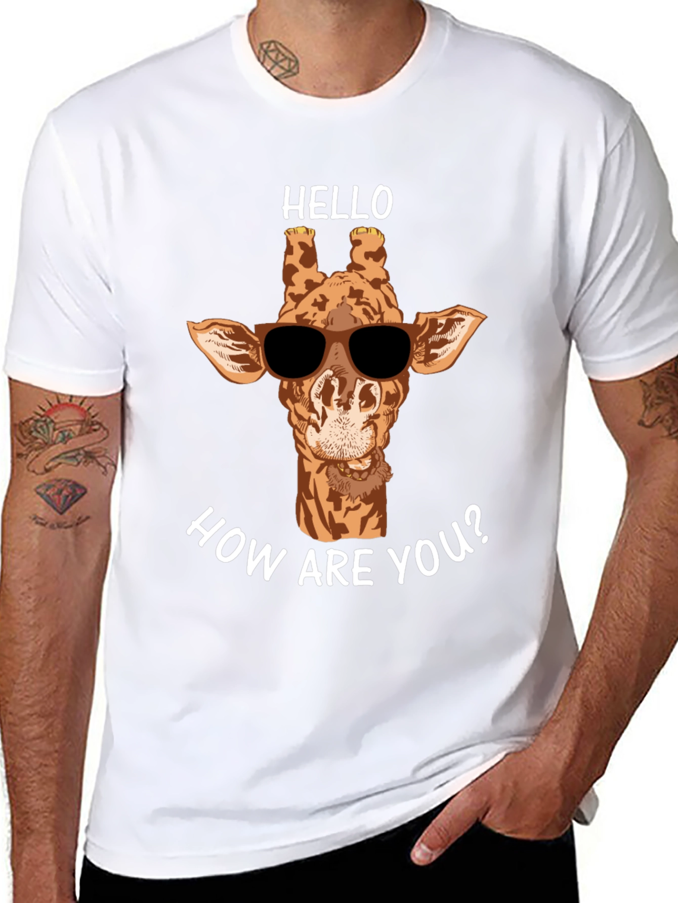 Cool Giraffe T-Shirt - Hello How Are You?