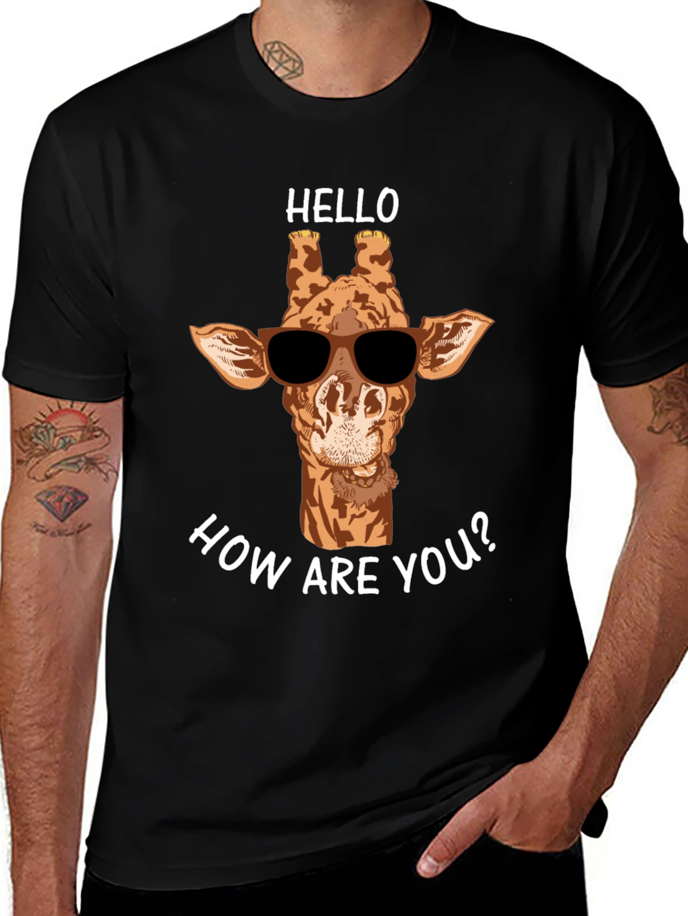 Cool Giraffe T-Shirt - Hello How Are You?