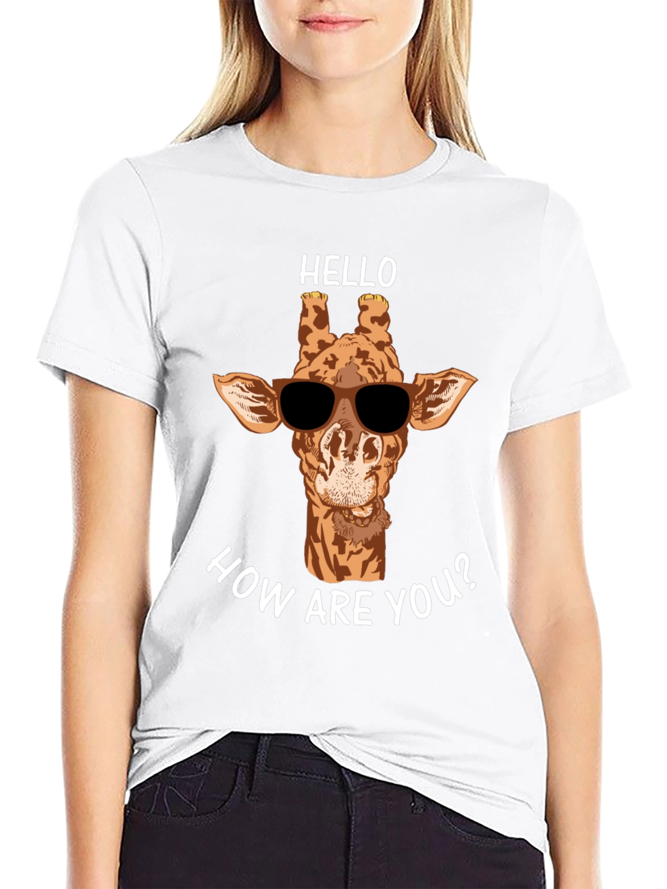Cool Giraffe T-Shirt - Hello How Are You?