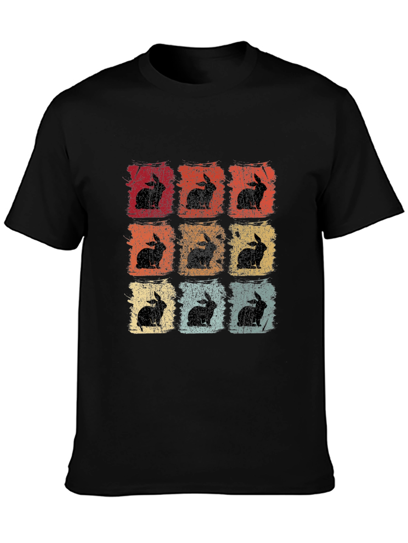 Retro Rabbit Print T-Shirt