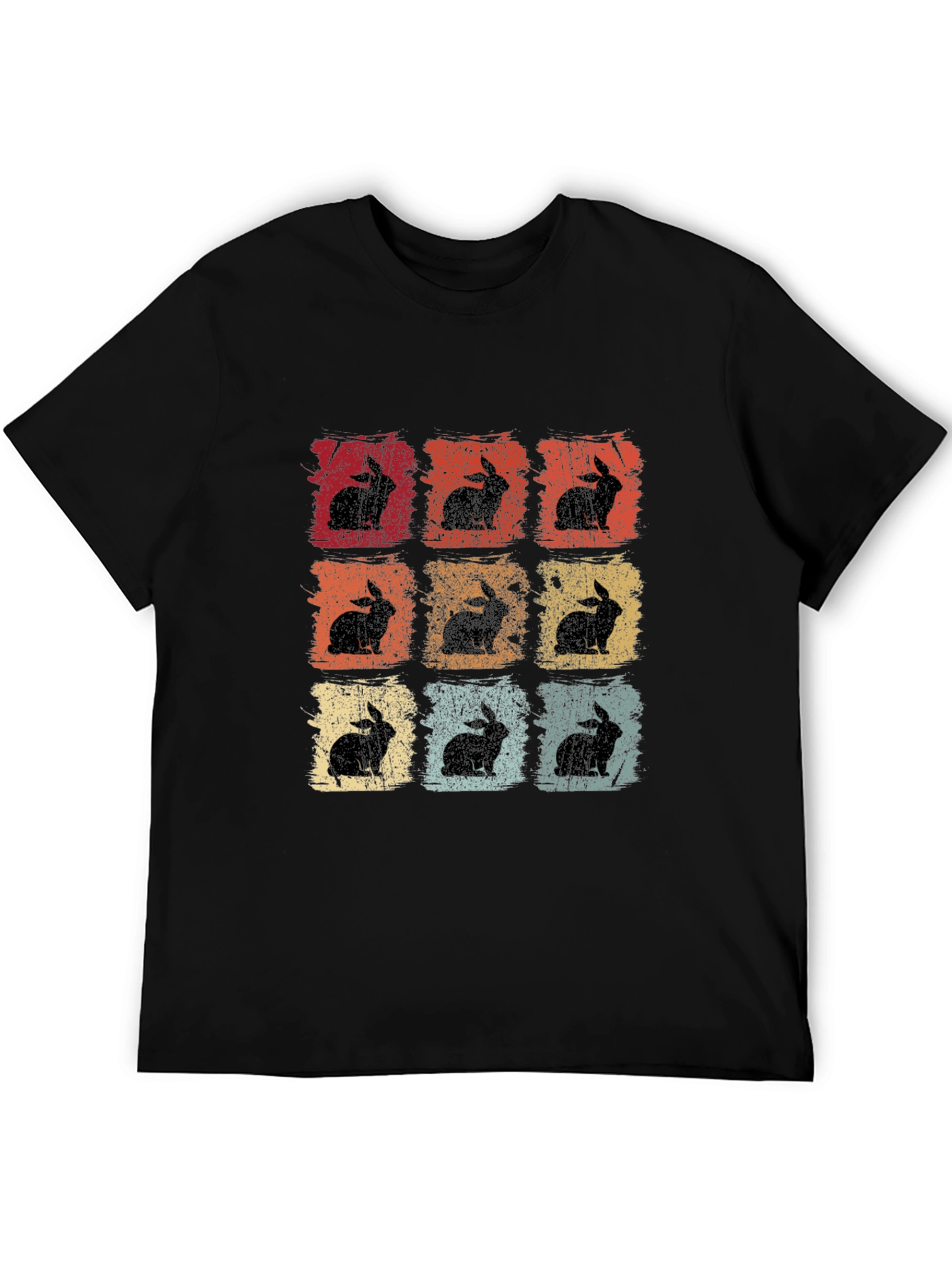 Retro Rabbit Print T-Shirt