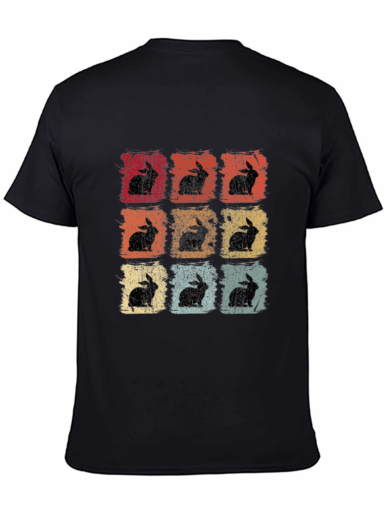 Retro Rabbit Print T-Shirt
