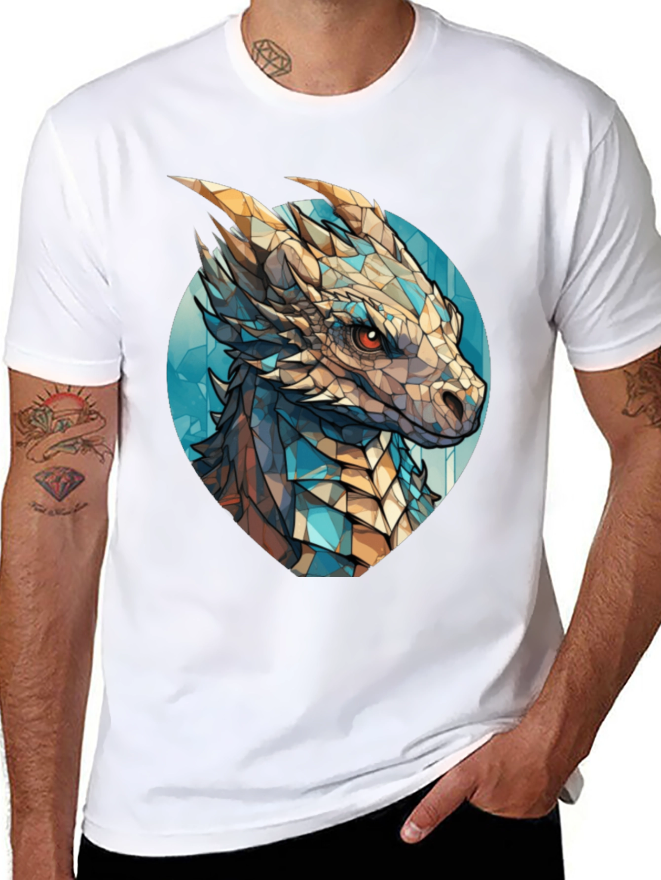 Dragon Graphic Tee - Stylish Mens T-Shirt