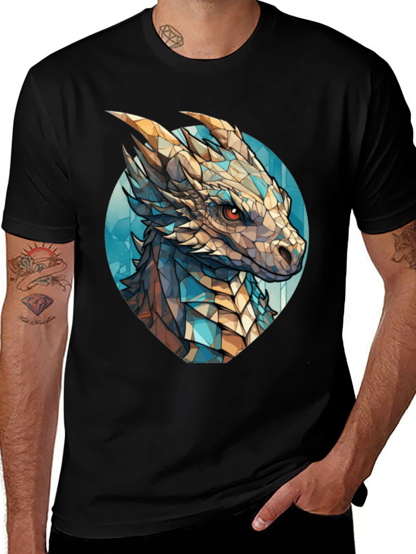Dragon Graphic Tee - Stylish Mens T-Shirt