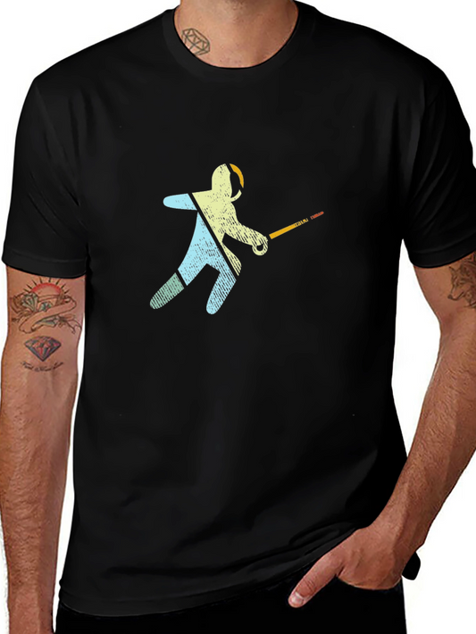 Fencer Graphic Black T-Shirt