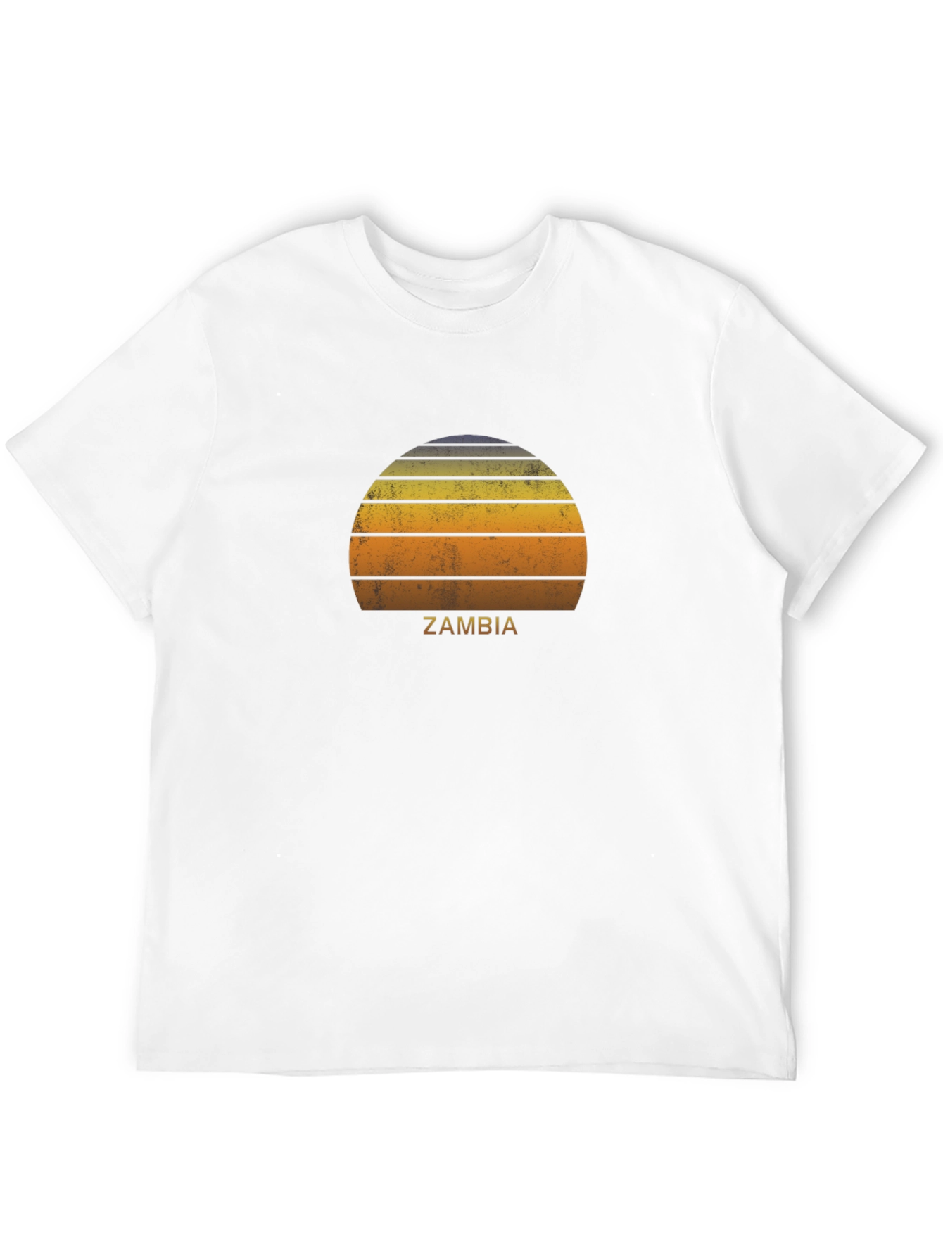 Zambia Sunset Graphic T-Shirt Retro Style