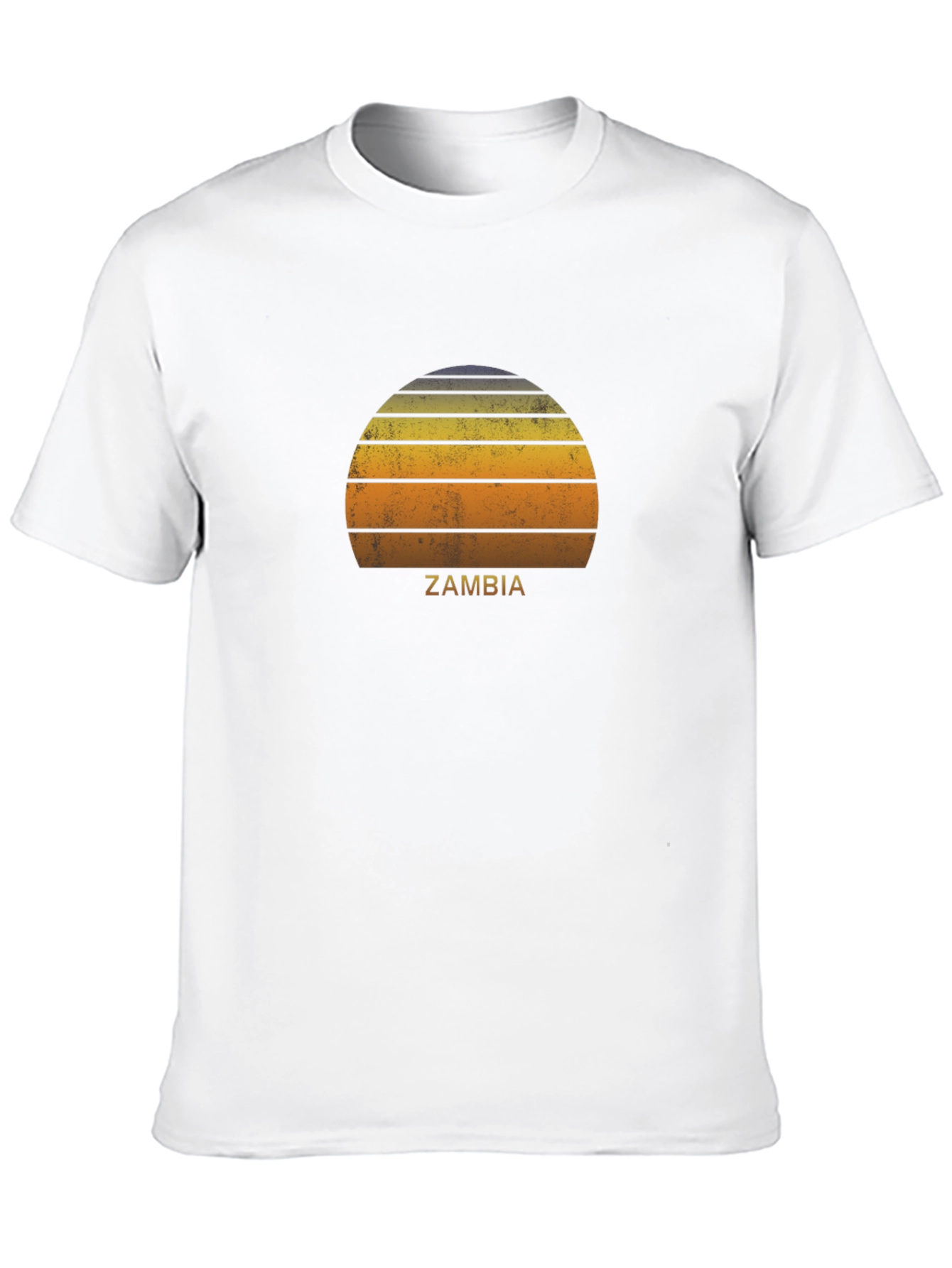 Zambia Sunset Graphic T-Shirt Retro Style