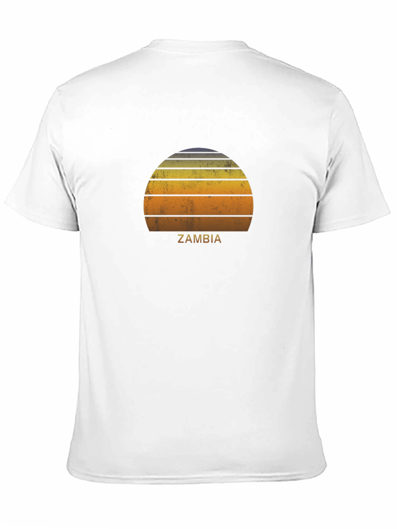Zambia Sunset Graphic T-Shirt Retro Style
