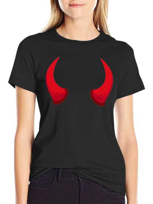Devil Horns Graphic Tee - Black