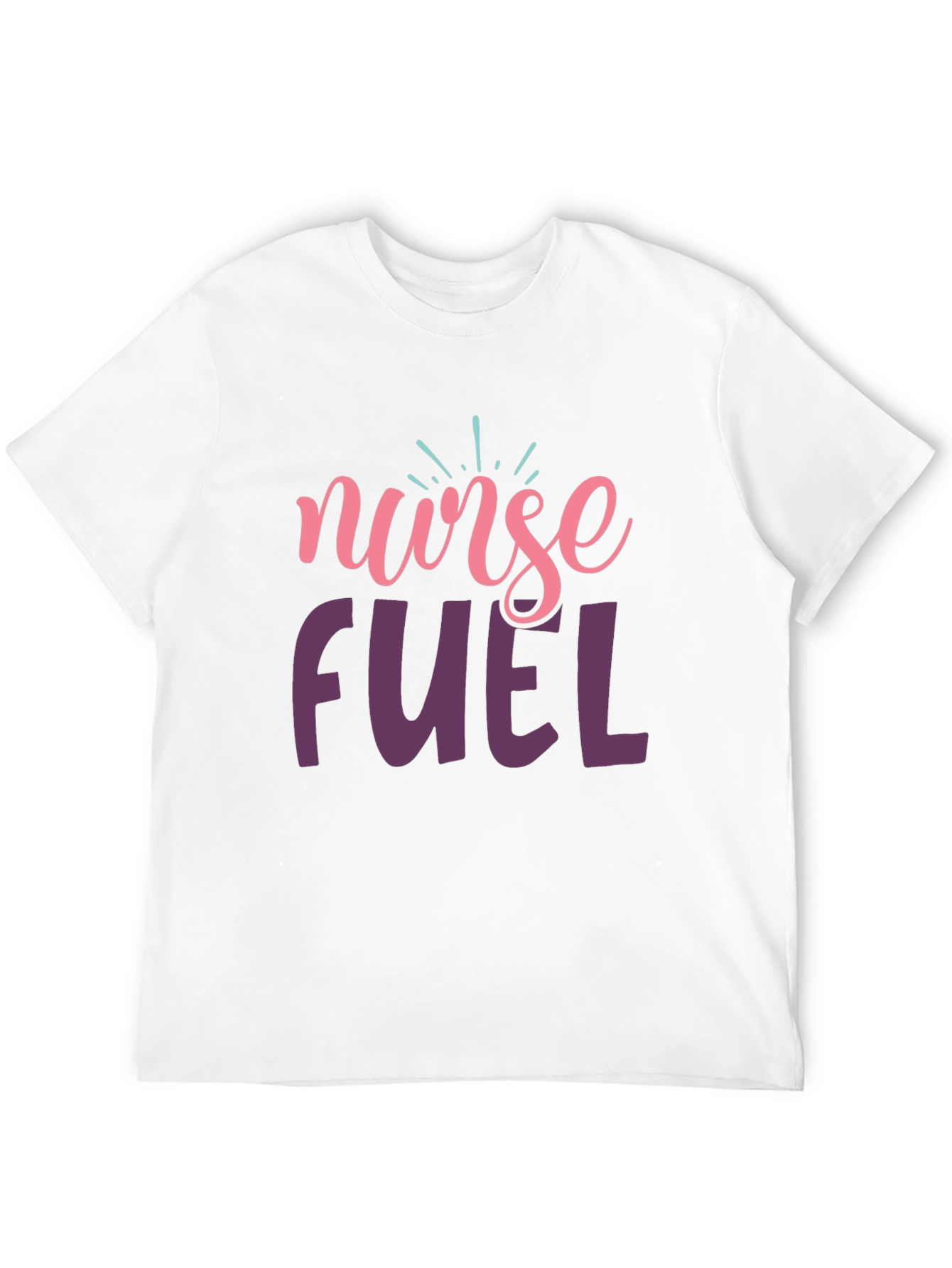 Nurse Fuel Graphic Tee - Black Cotton T-Shirt