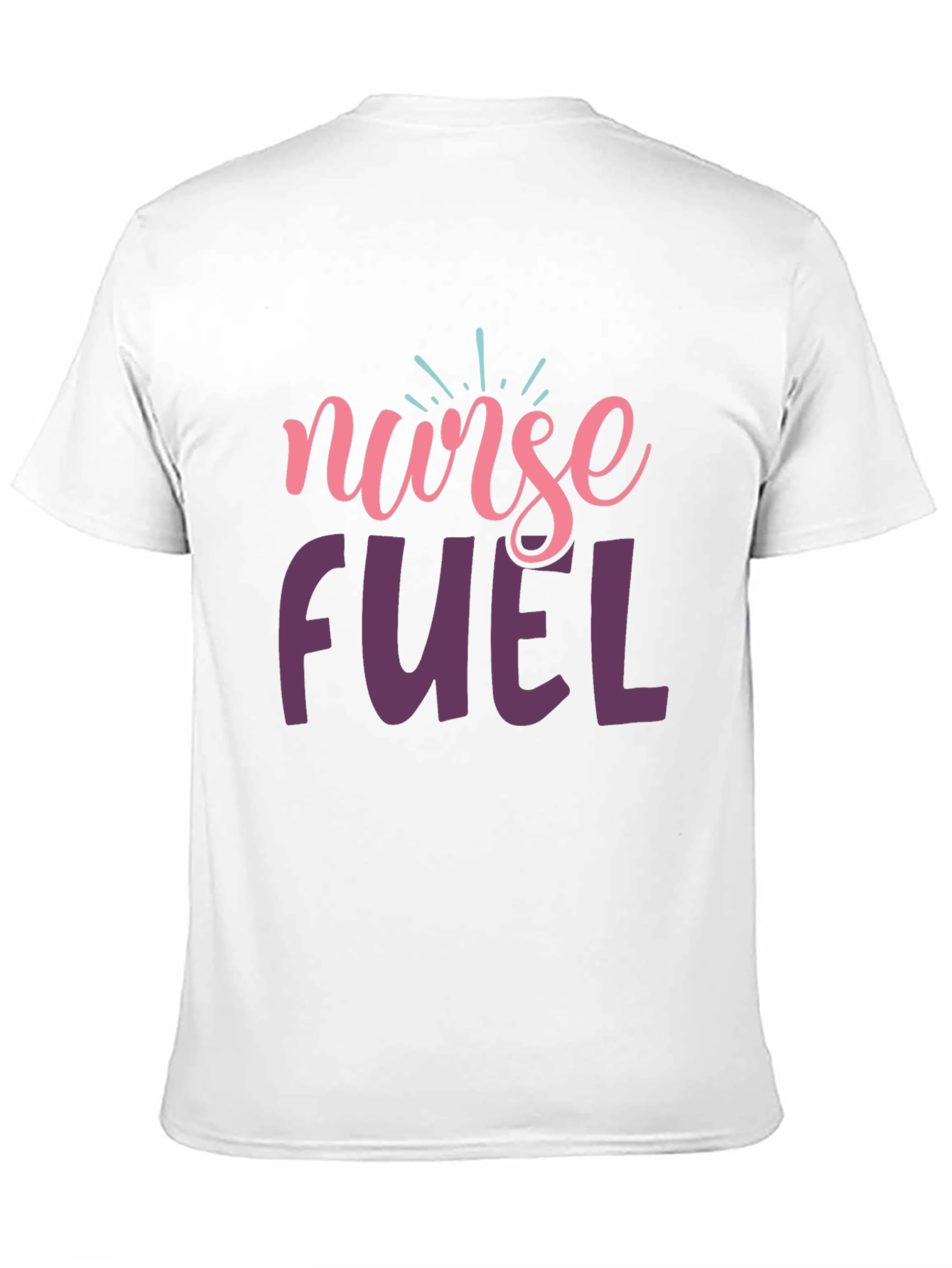 Nurse Fuel Graphic Tee - Black Cotton T-Shirt