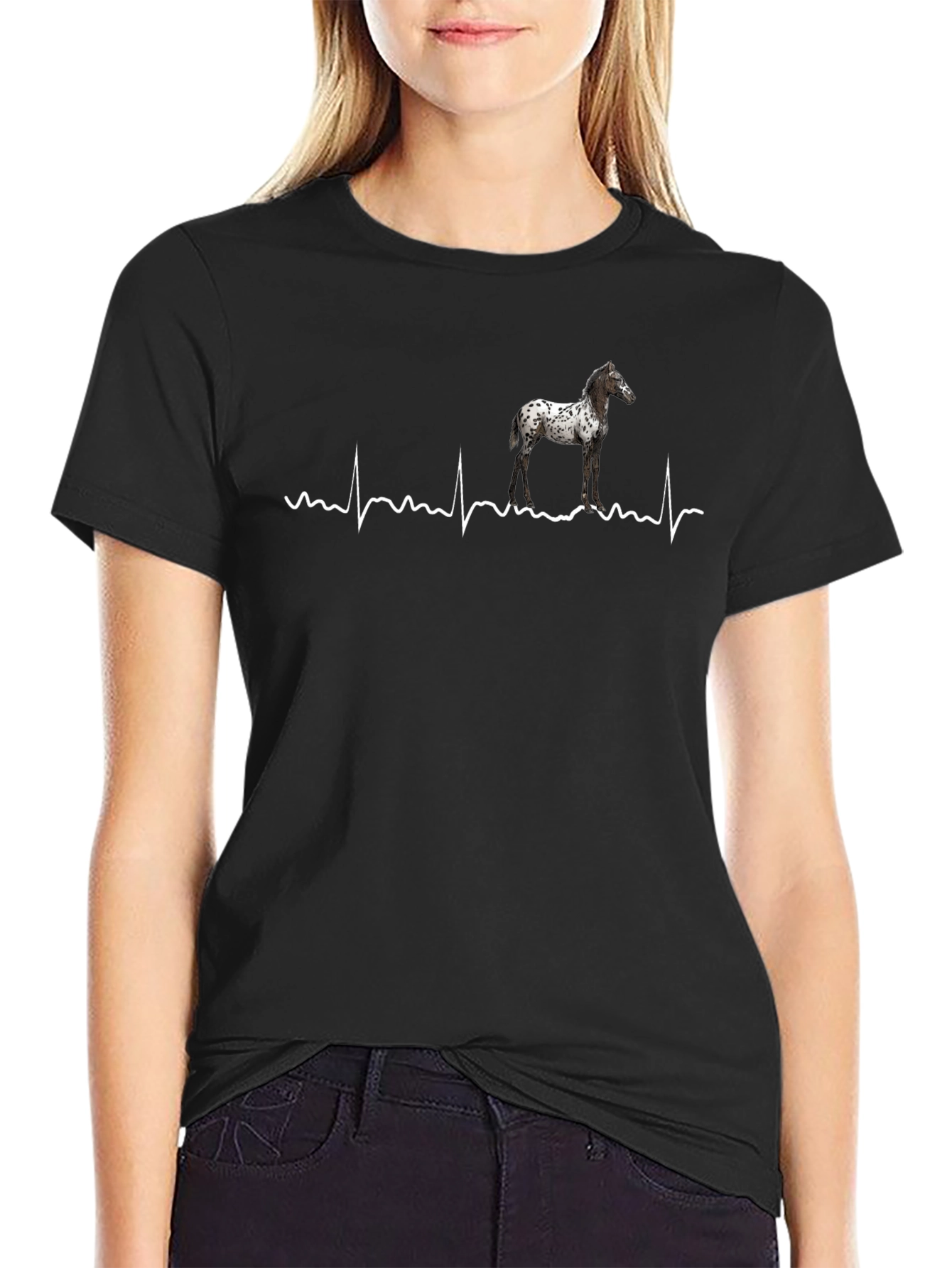 Horse Heartbeat T-Shirt - Stylish Graphic Tee