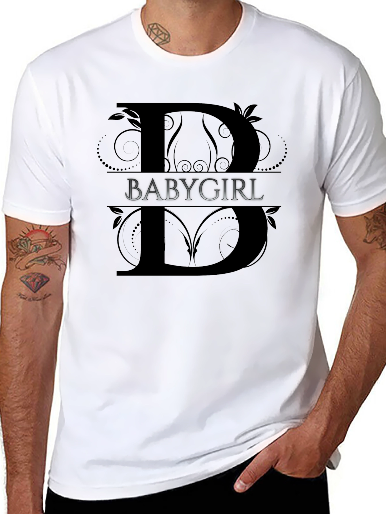 BABYGIRL Split Letter Graphic Tee