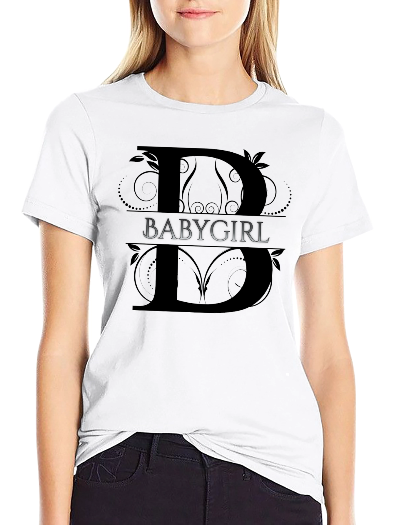 BABYGIRL Split Letter Graphic Tee
