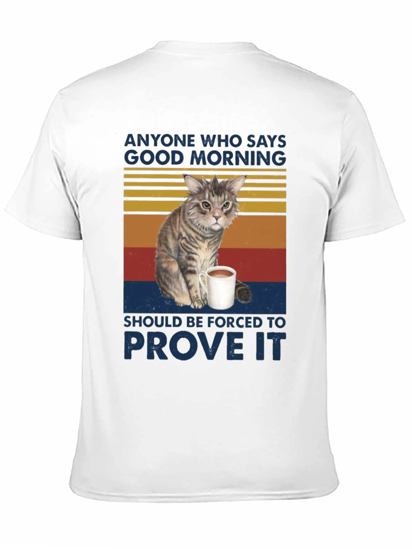 Good Morning Cat Graphic Tee