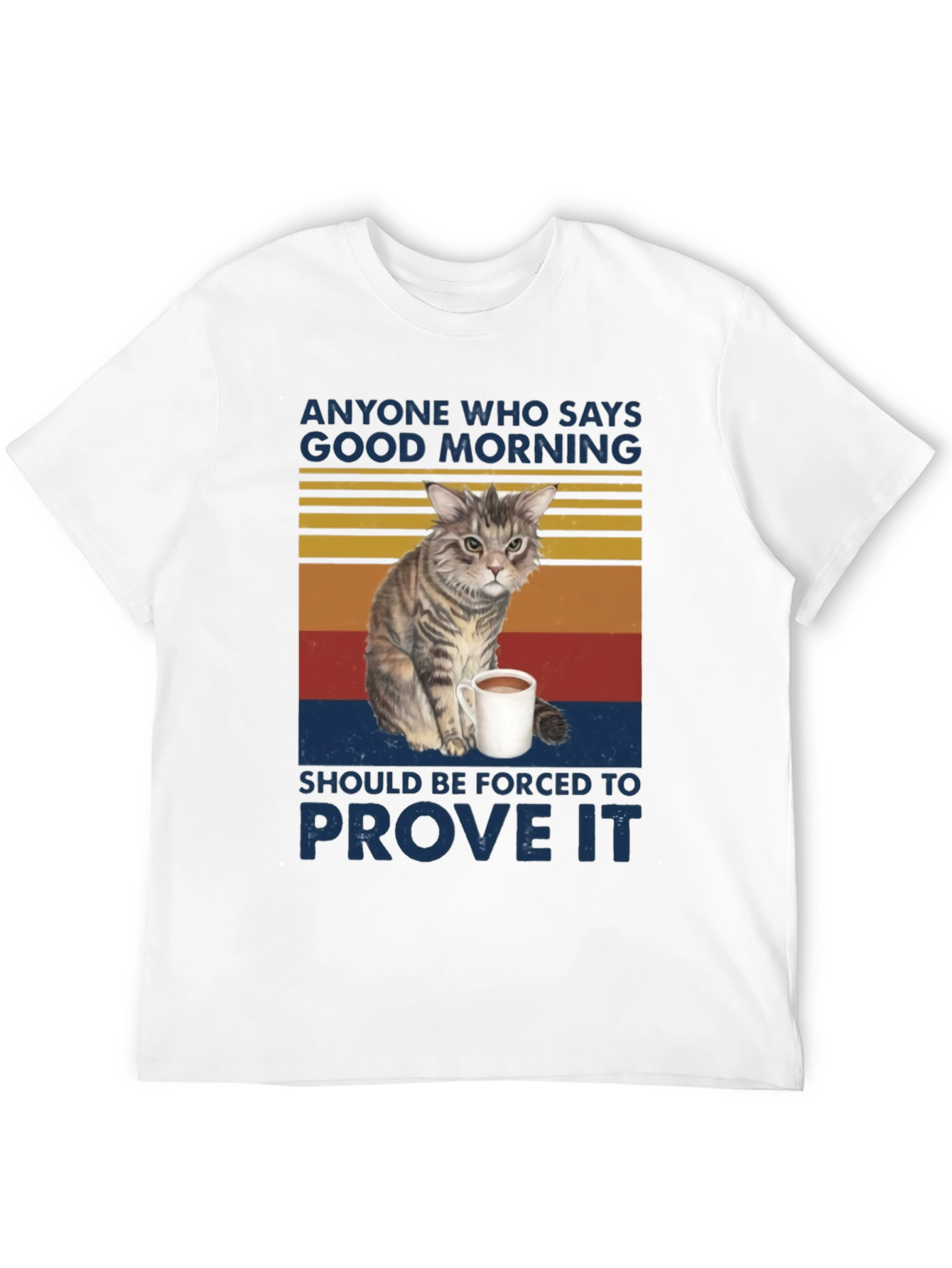 Good Morning Cat Graphic Tee