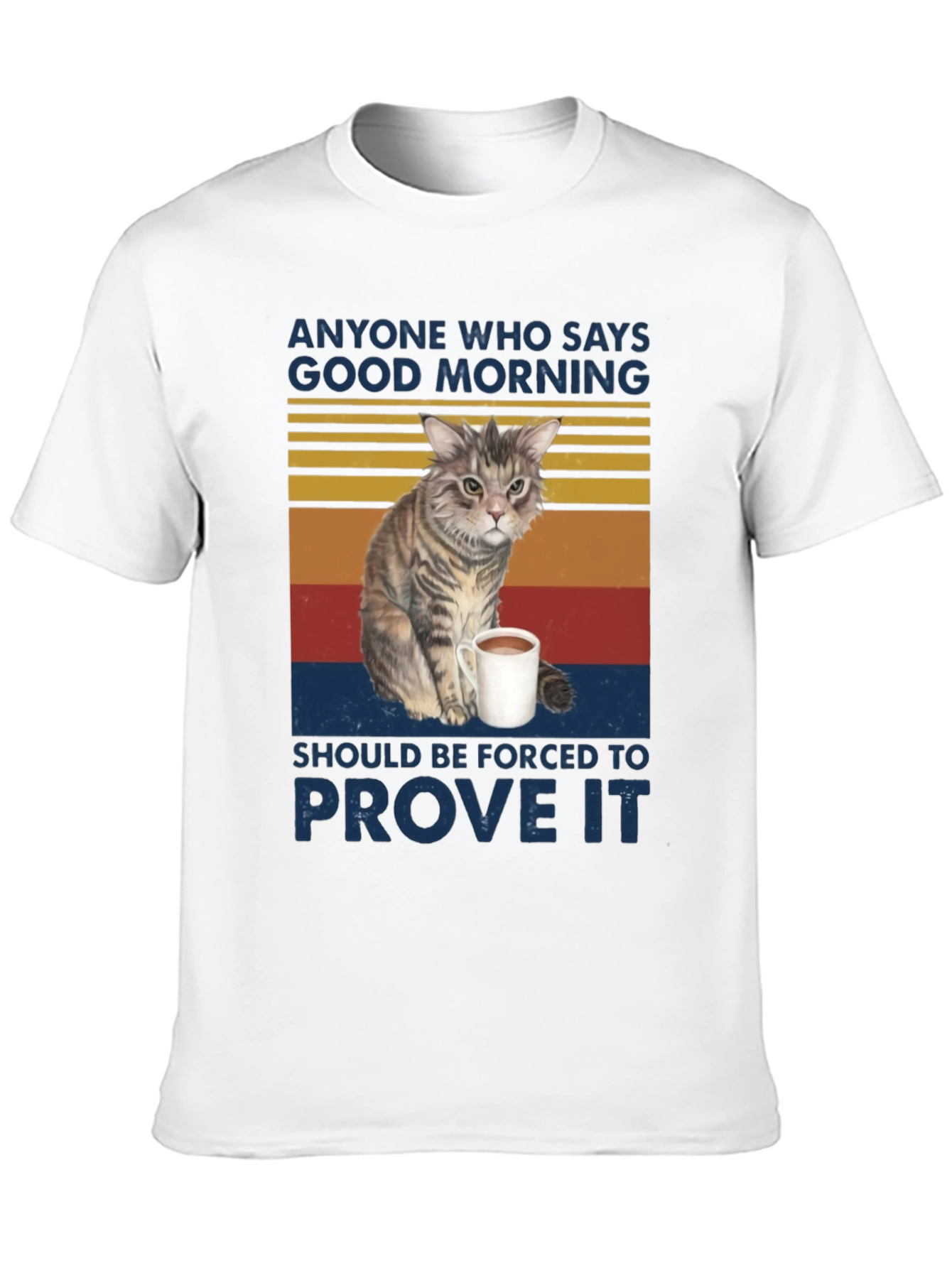 Good Morning Cat Graphic Tee