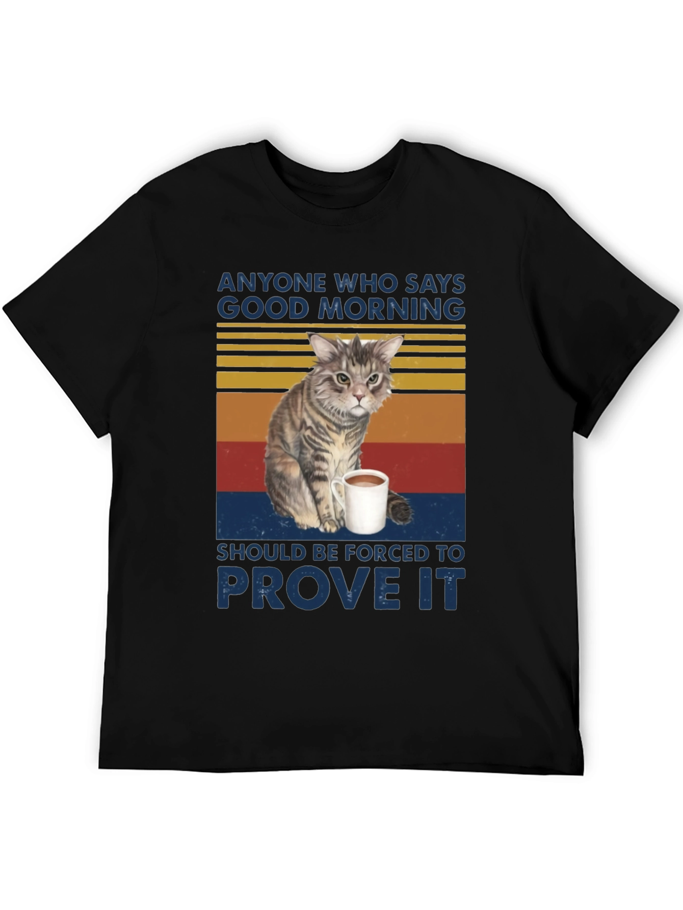 Good Morning Cat Graphic Tee
