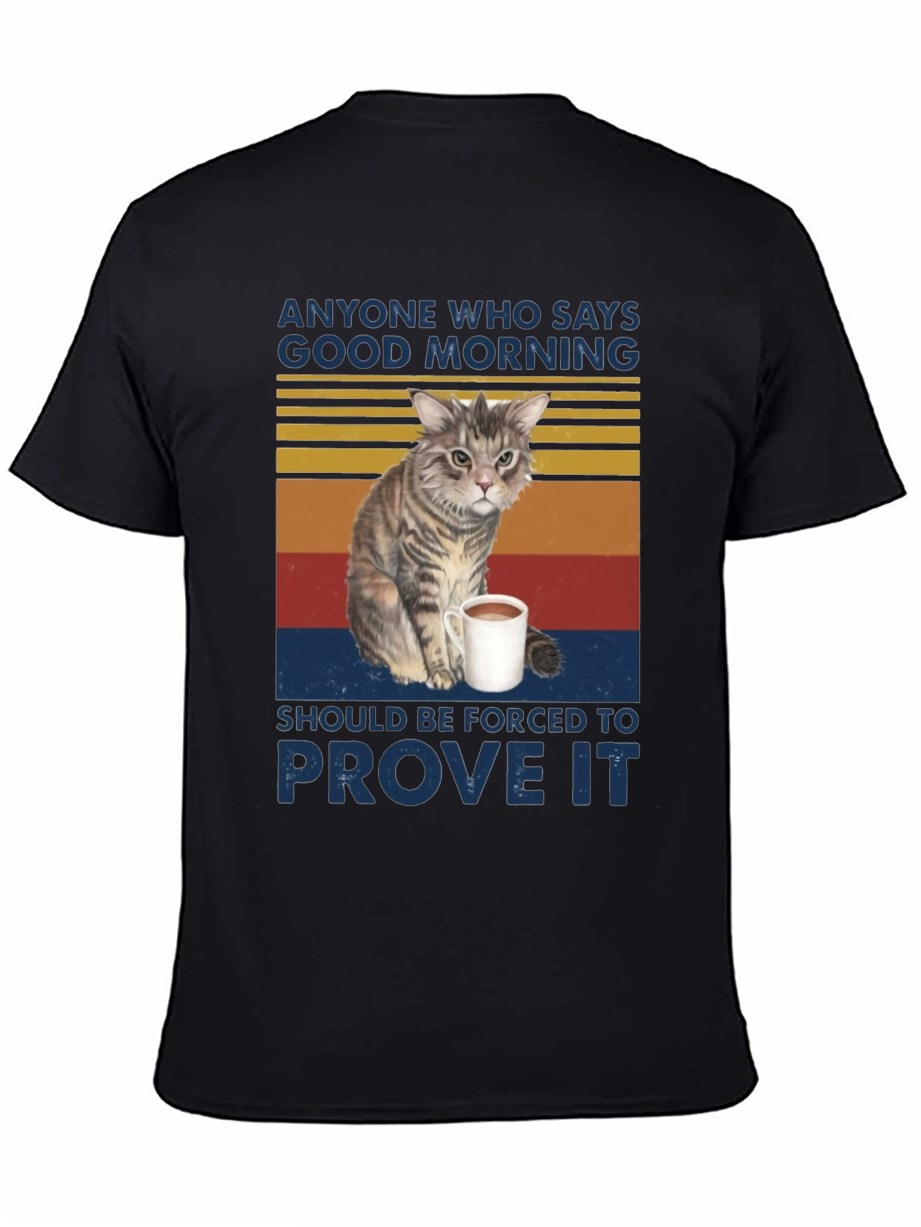 Good Morning Cat Graphic Tee