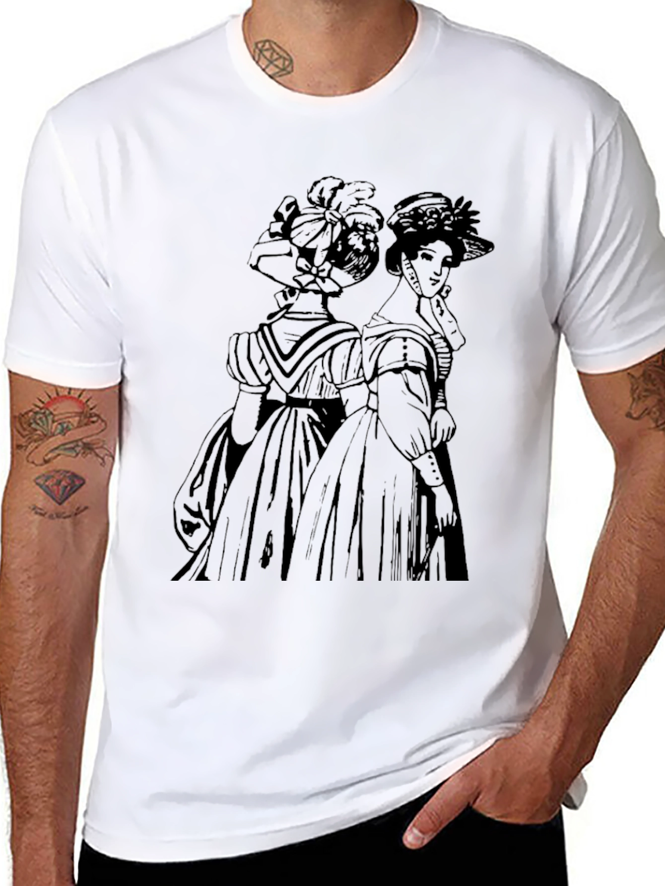 Victorian Ladies T-Shirt - Dark Aesthetic
