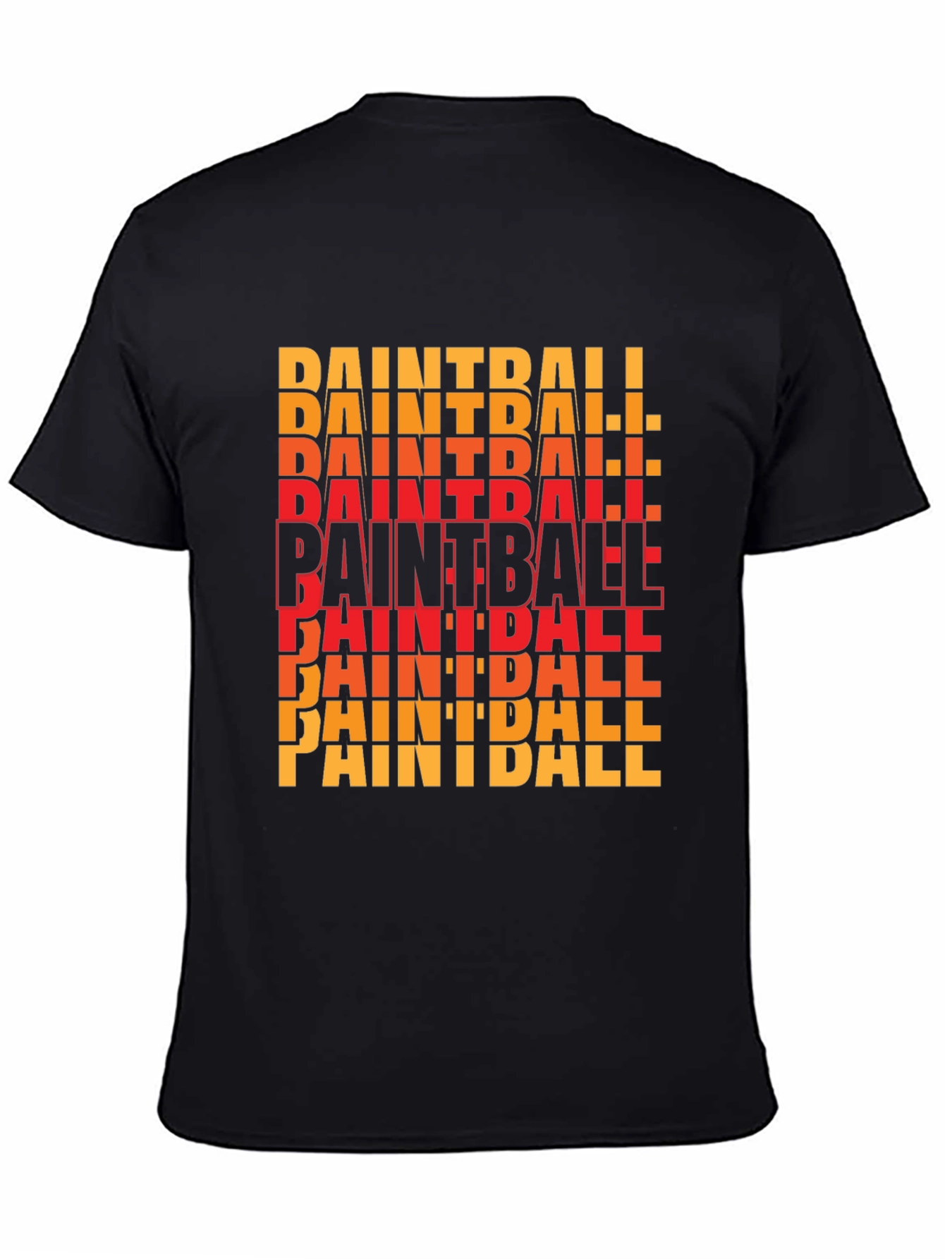 Paintball Graphic Tee - Bold Black T-Shirt