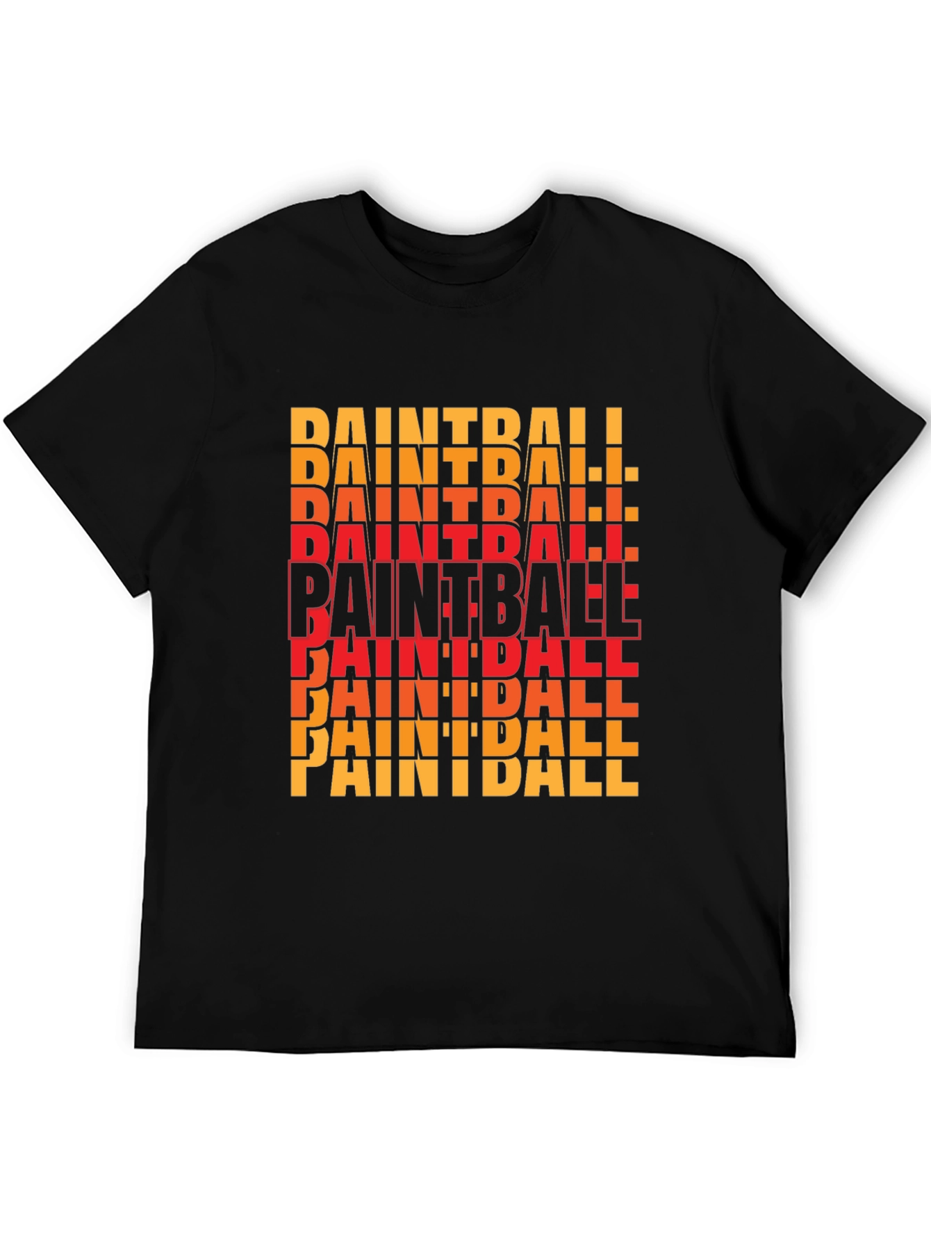 Paintball Graphic Tee - Bold Black T-Shirt