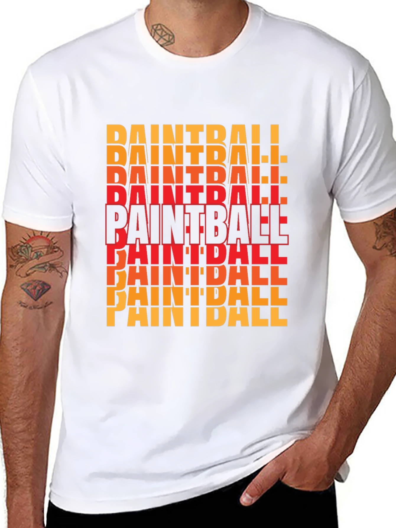 Paintball Graphic Tee - Bold Black T-Shirt
