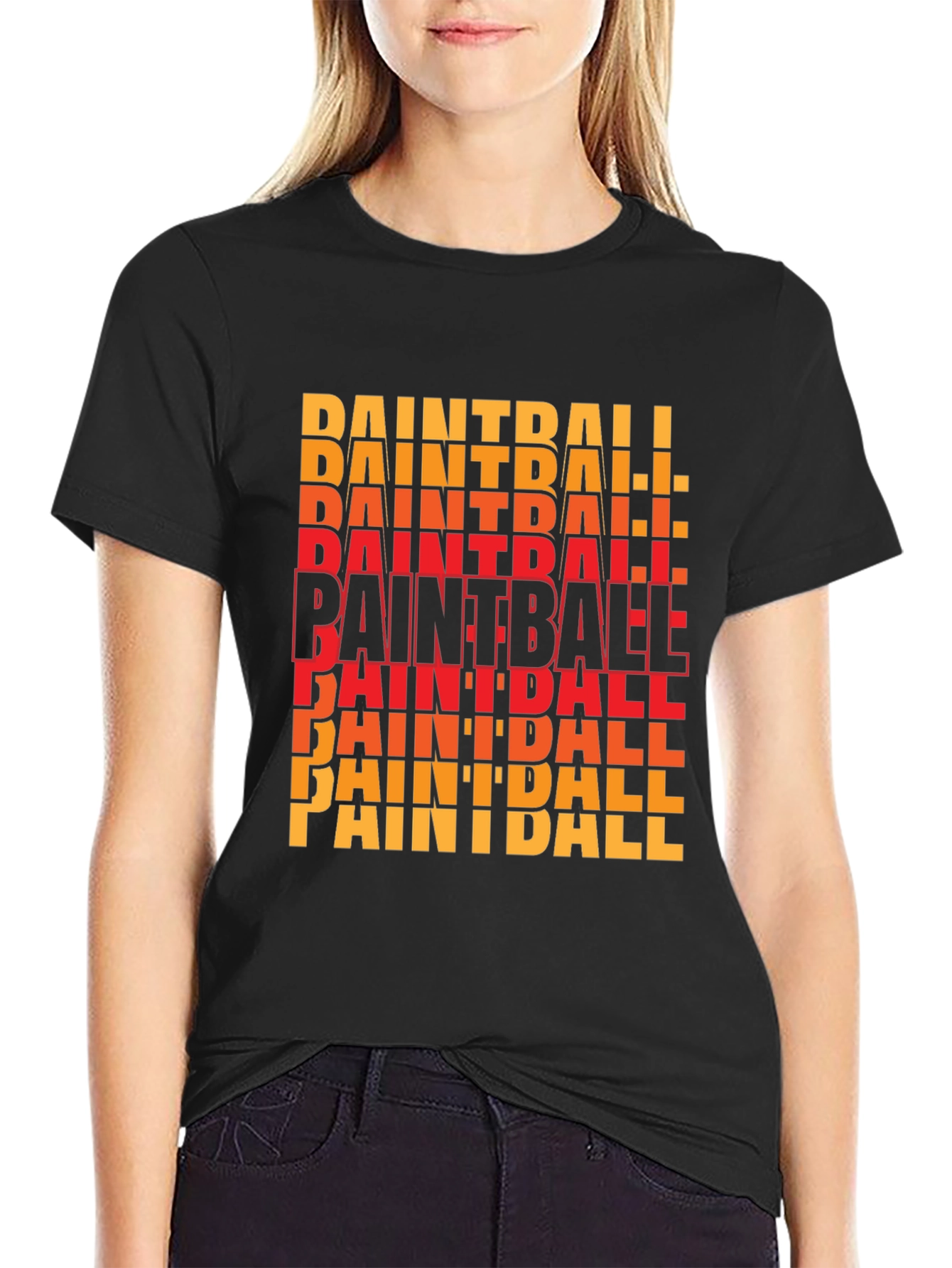 Paintball Graphic Tee - Bold Black T-Shirt