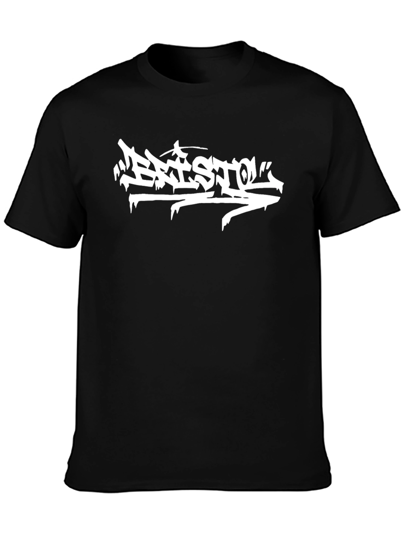 Bristol Graffiti Style Black T-Shirt