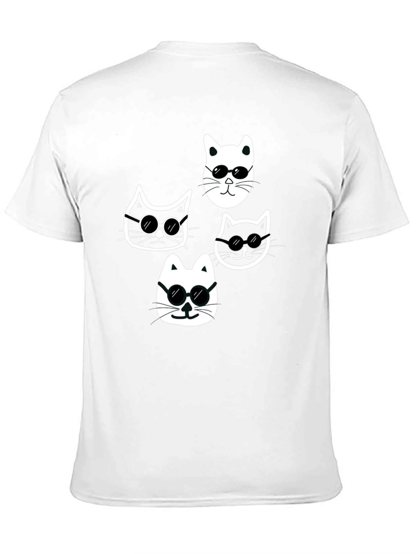 Cool Cats Graphic T-Shirt - Unisex Black Tee