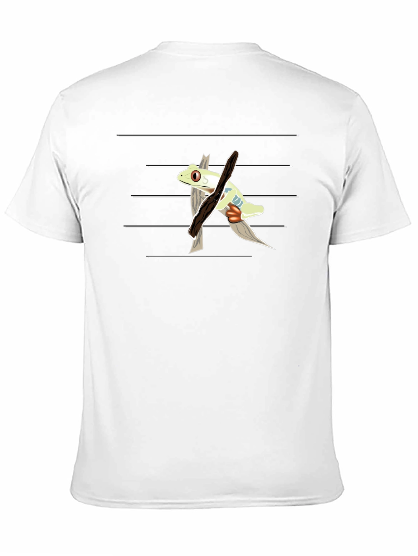Frog on Branch T-Shirt - Unique Graphic Tee