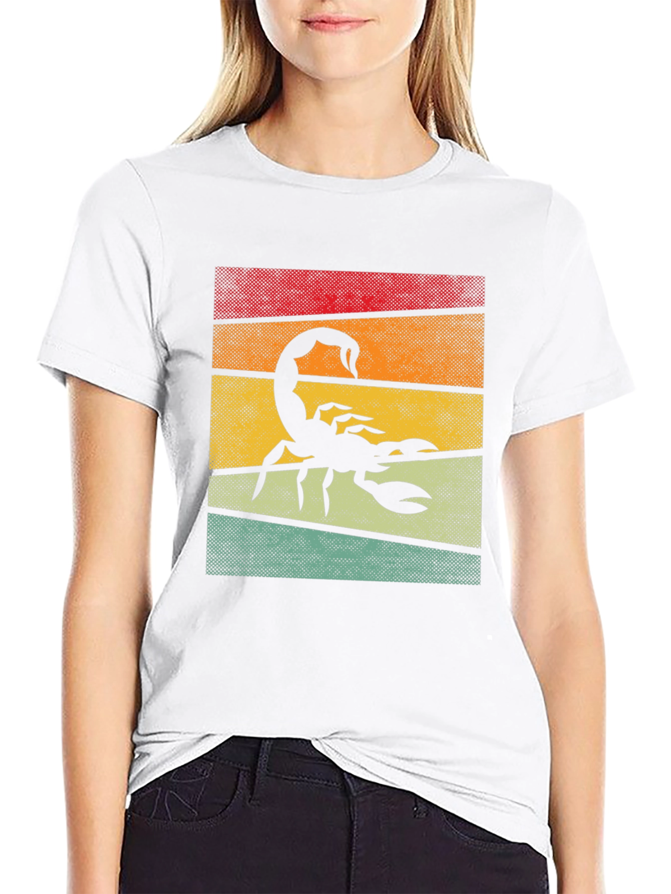 Retro Scorpion Graphic T-Shirt - Black