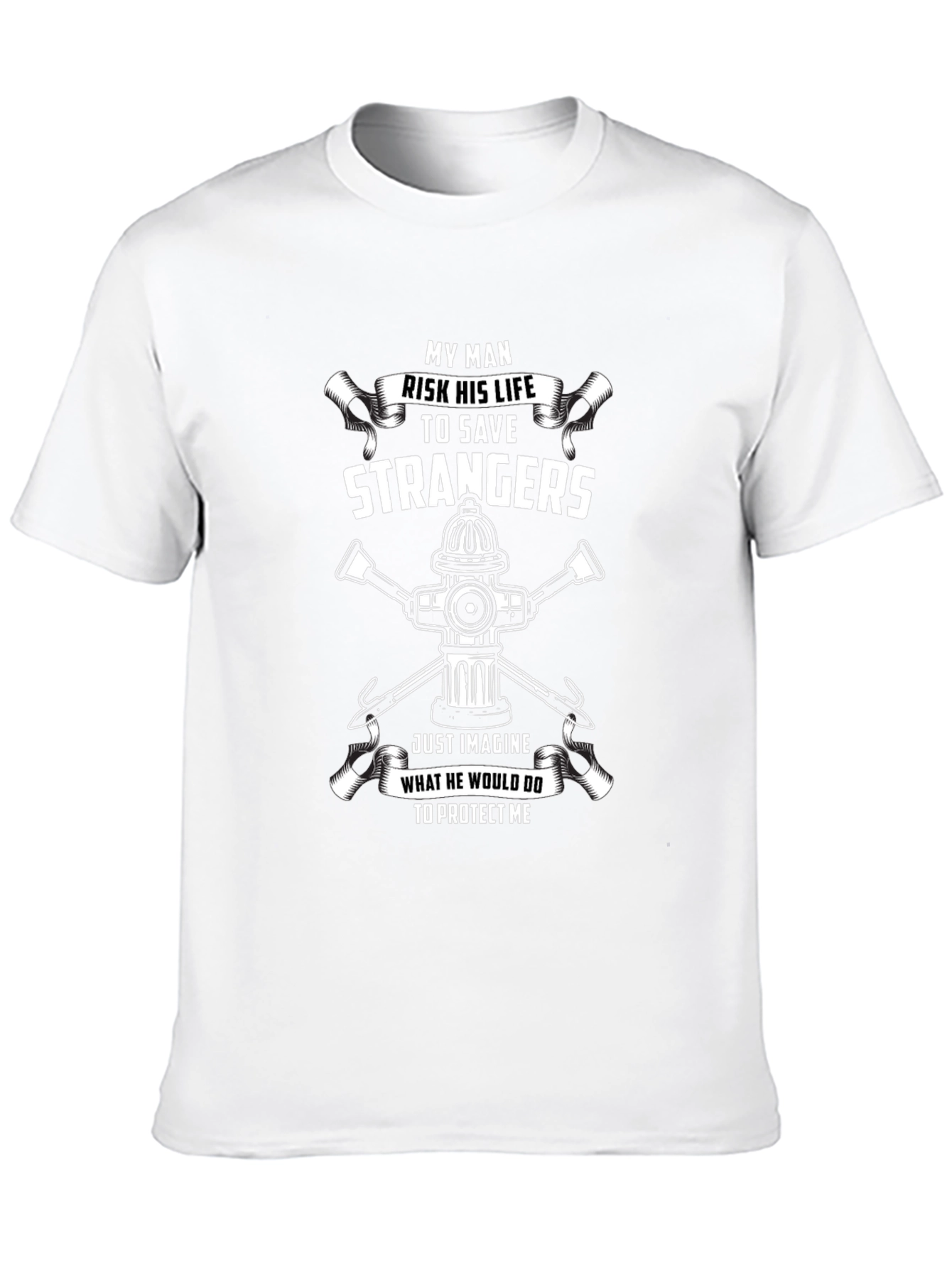 Firefighters Hero T-Shirt - Risk His Life to Save