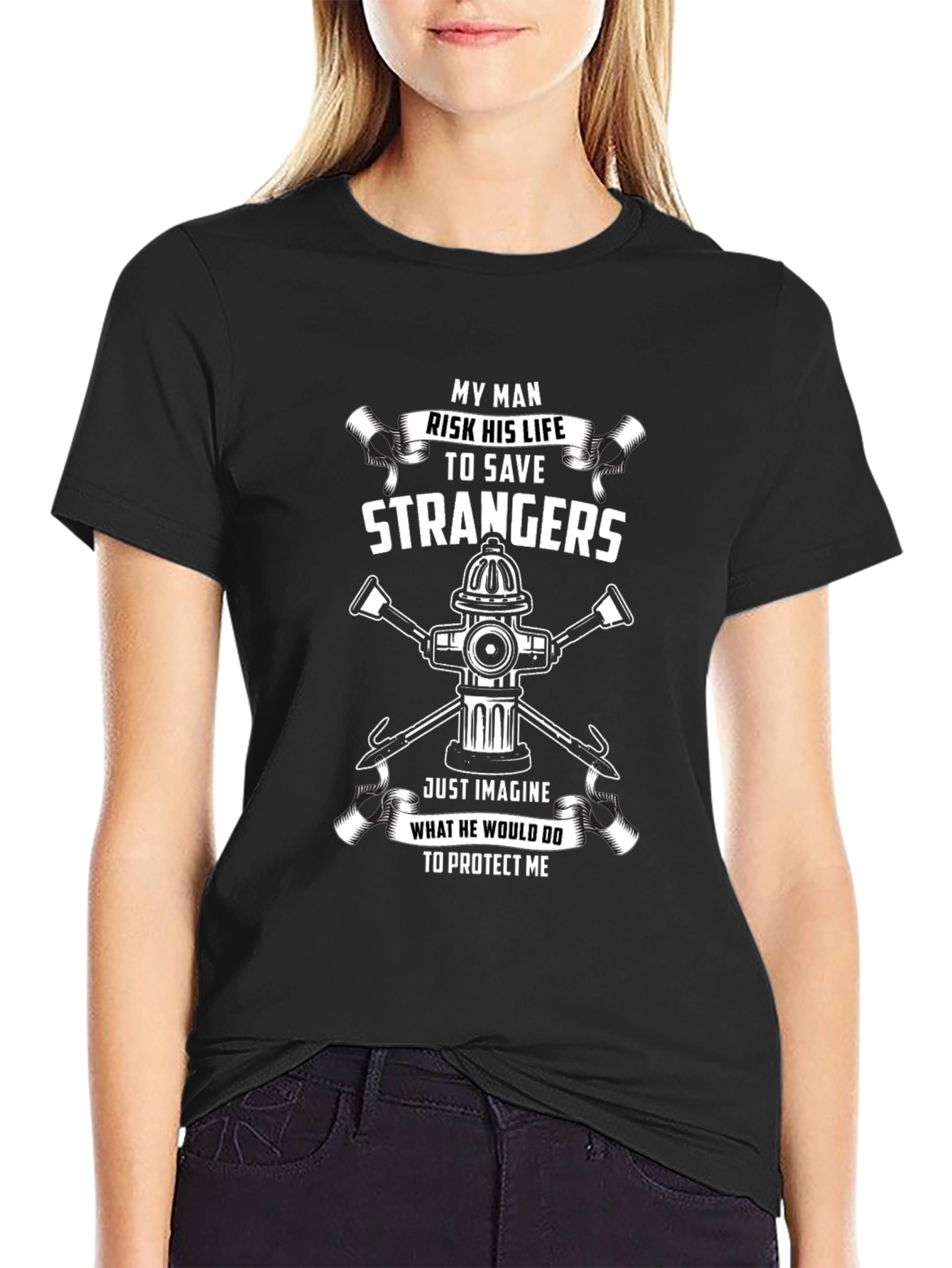 Firefighters Hero T-Shirt - Risk His Life to Save