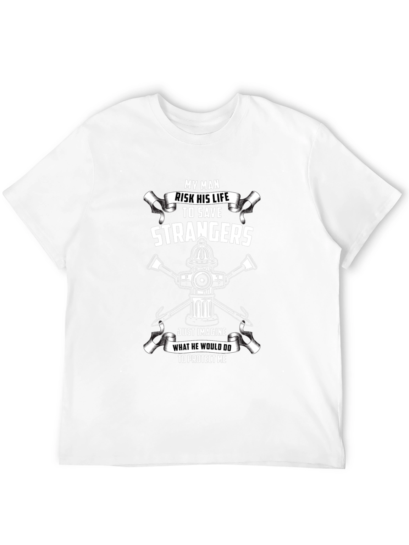 Firefighters Hero T-Shirt - Risk His Life to Save