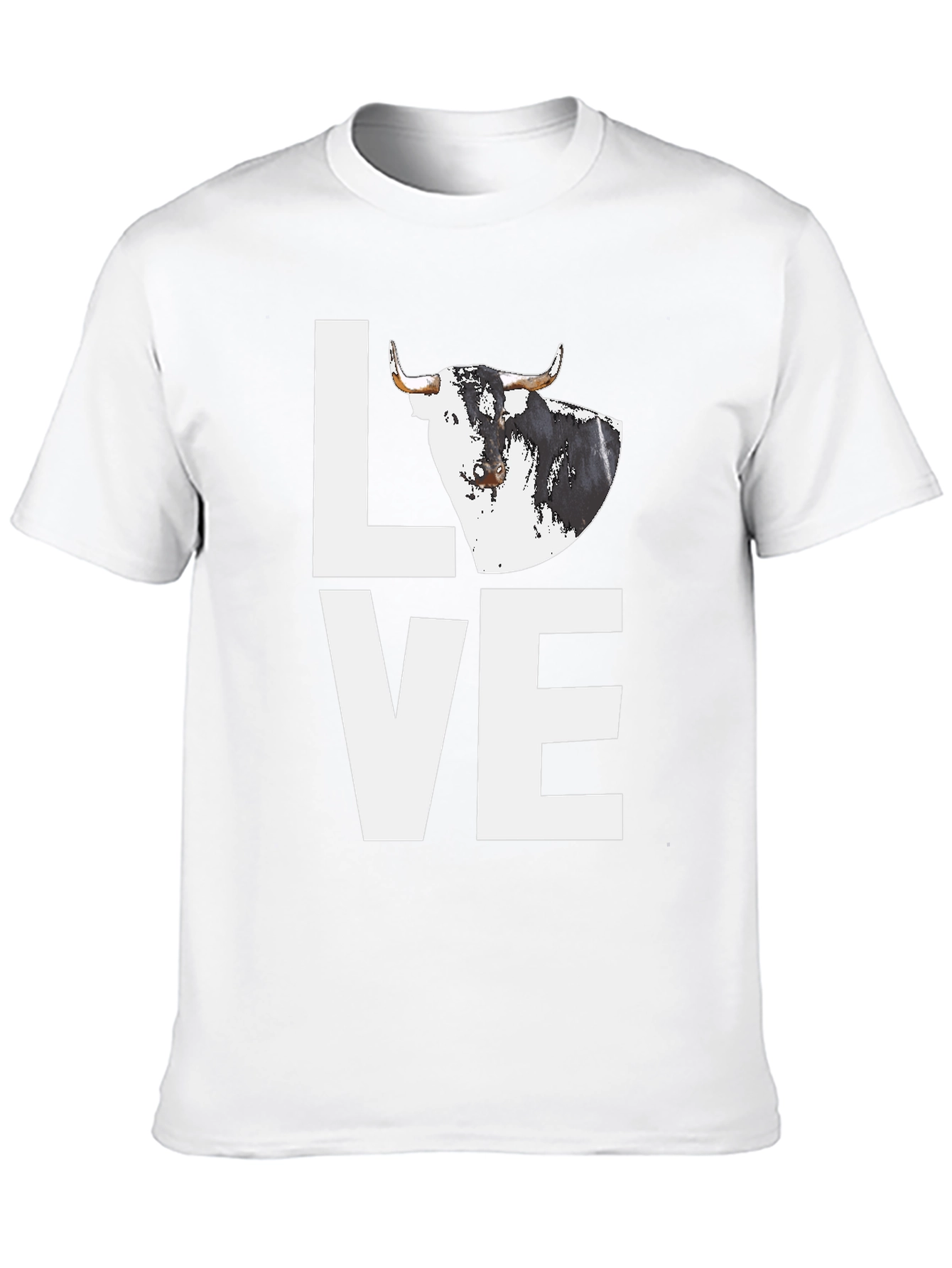 Bull Love Graphic Tee - Black Cotton Blend Shirt