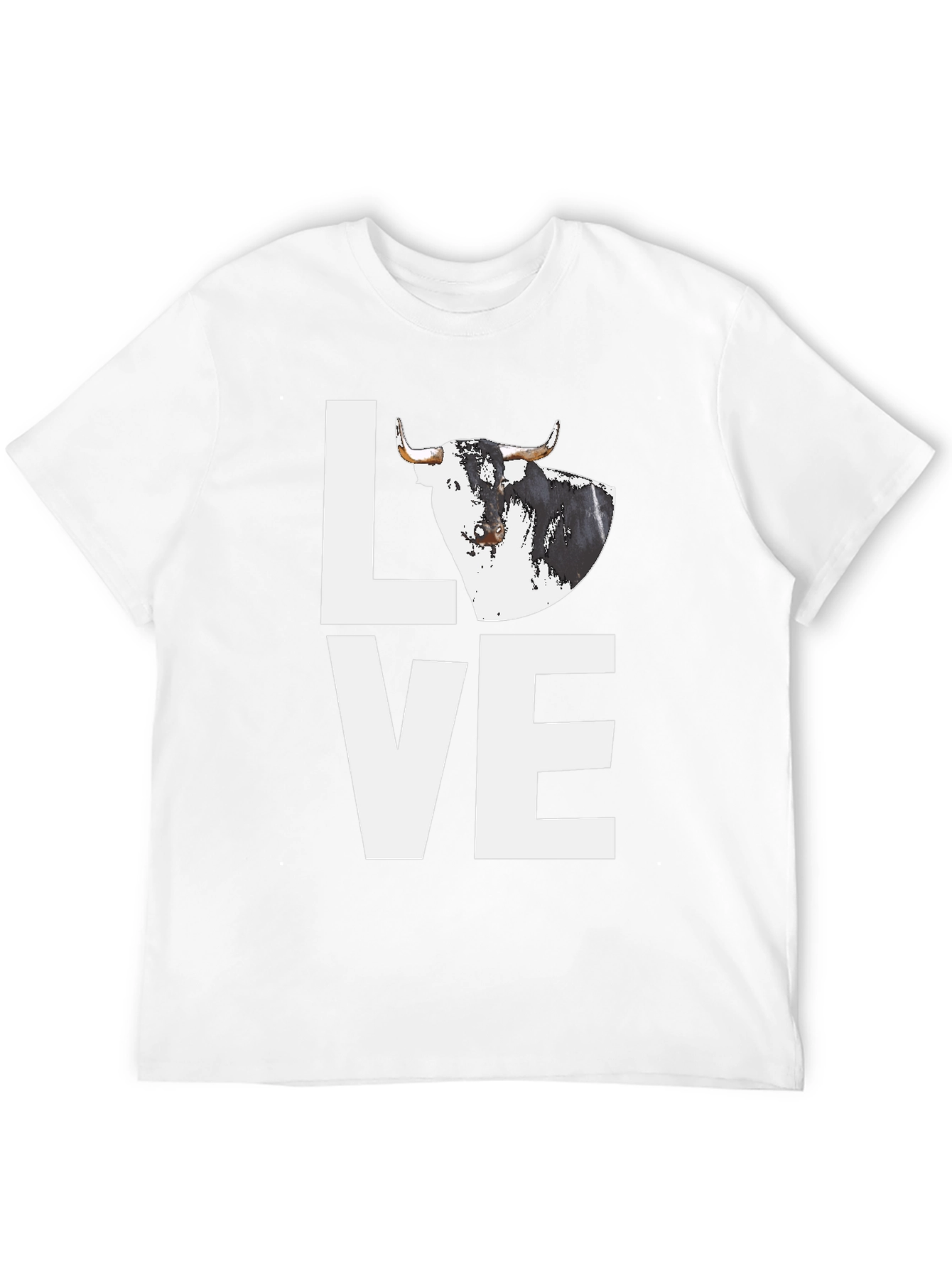 Bull Love Graphic Tee - Black Cotton Blend Shirt