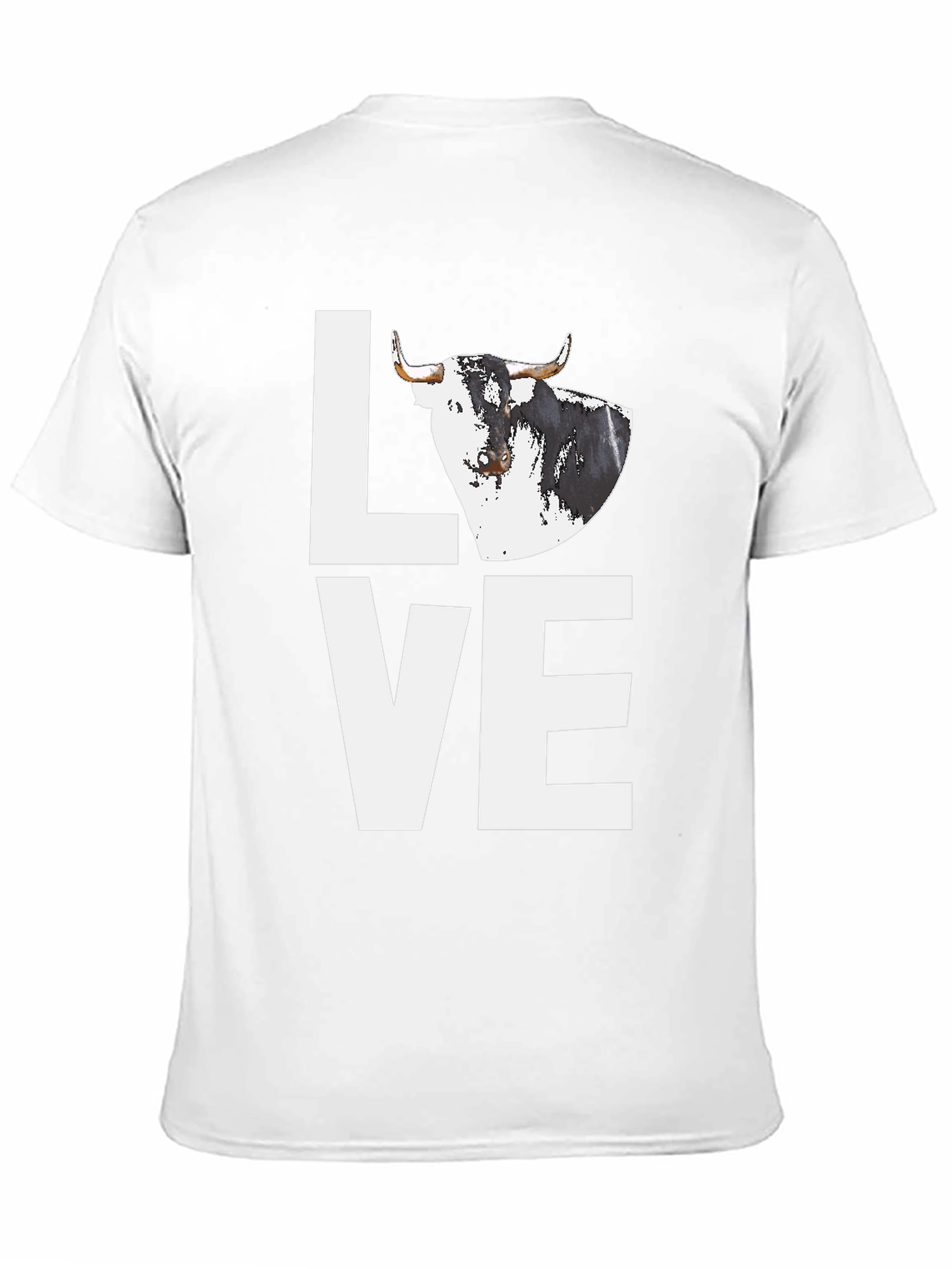 Bull Love Graphic Tee - Black Cotton Blend Shirt