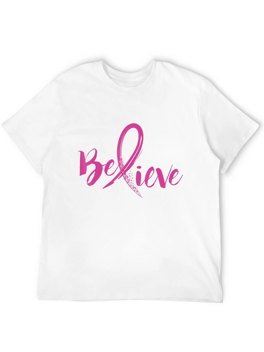 Believe Pink Ribbon T-Shirt