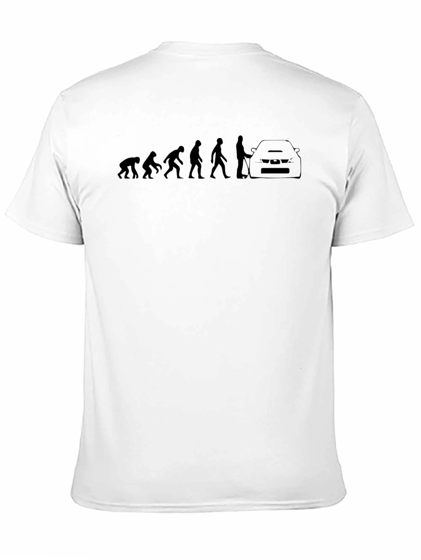 Evolution of Man Car Enthusiast Black T-Shirt
