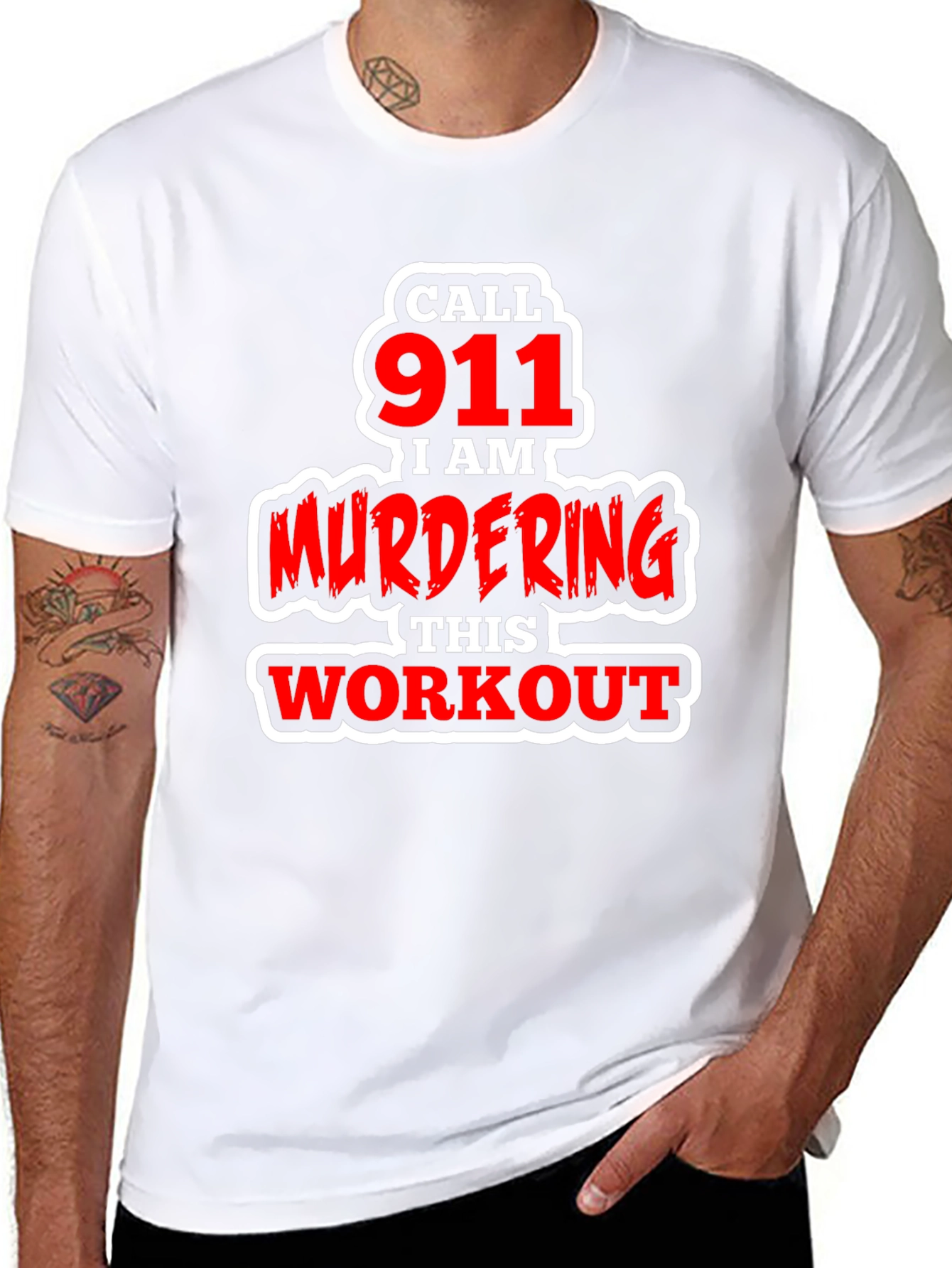 Call 911 Murdering This Workout Graphic Tee