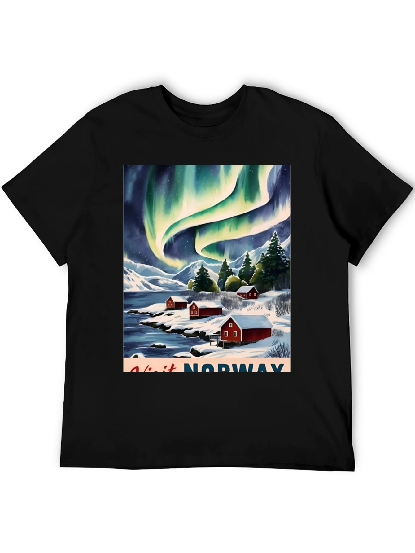 Norway Aurora Borealis T-Shirt