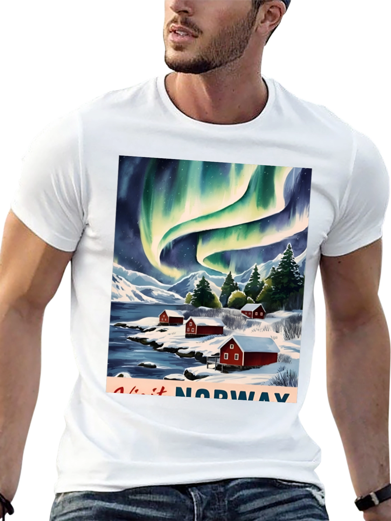 Norway Aurora Borealis T-Shirt