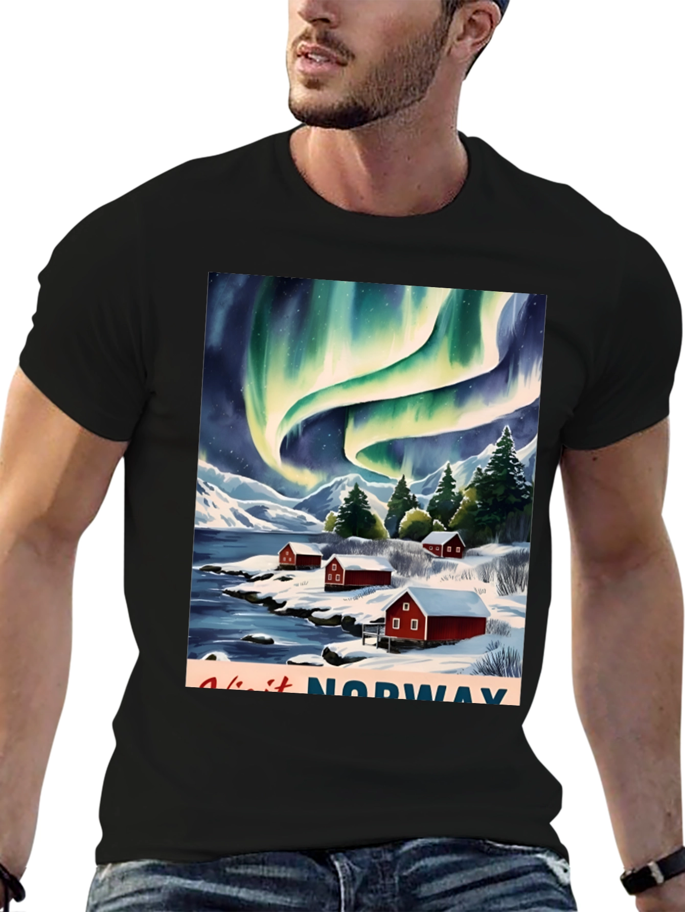 Norway Aurora Borealis T-Shirt