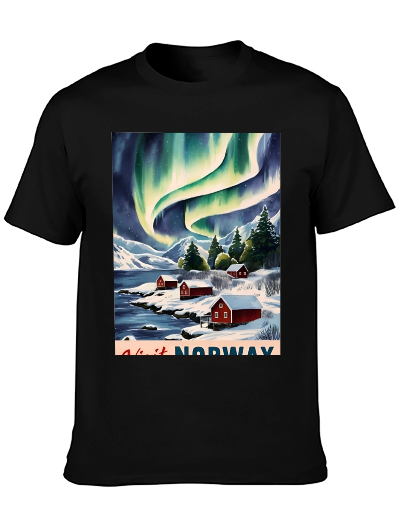 Norway Aurora Borealis T-Shirt