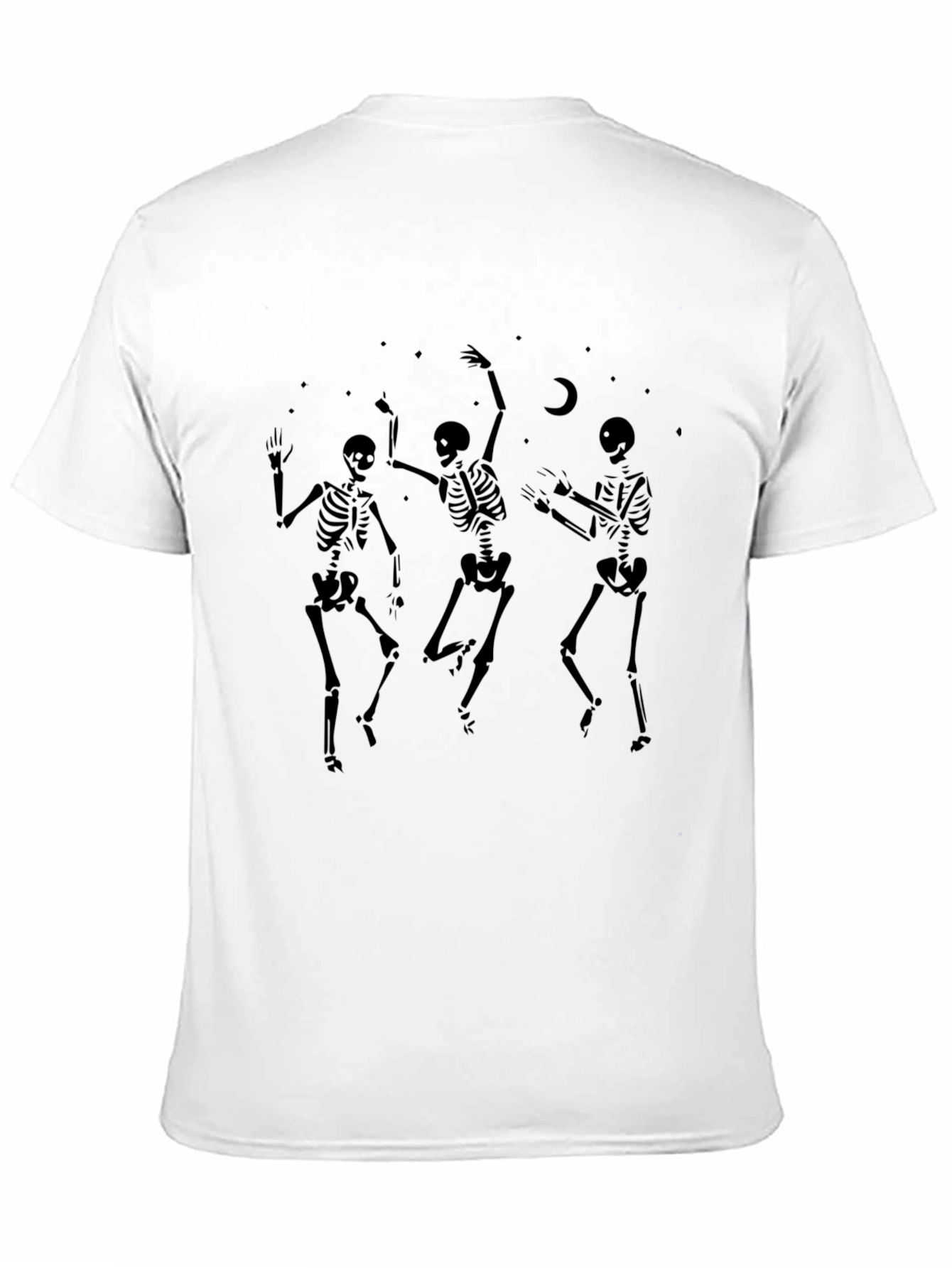 Dancing Skeletons Graphic T-Shirt - Black