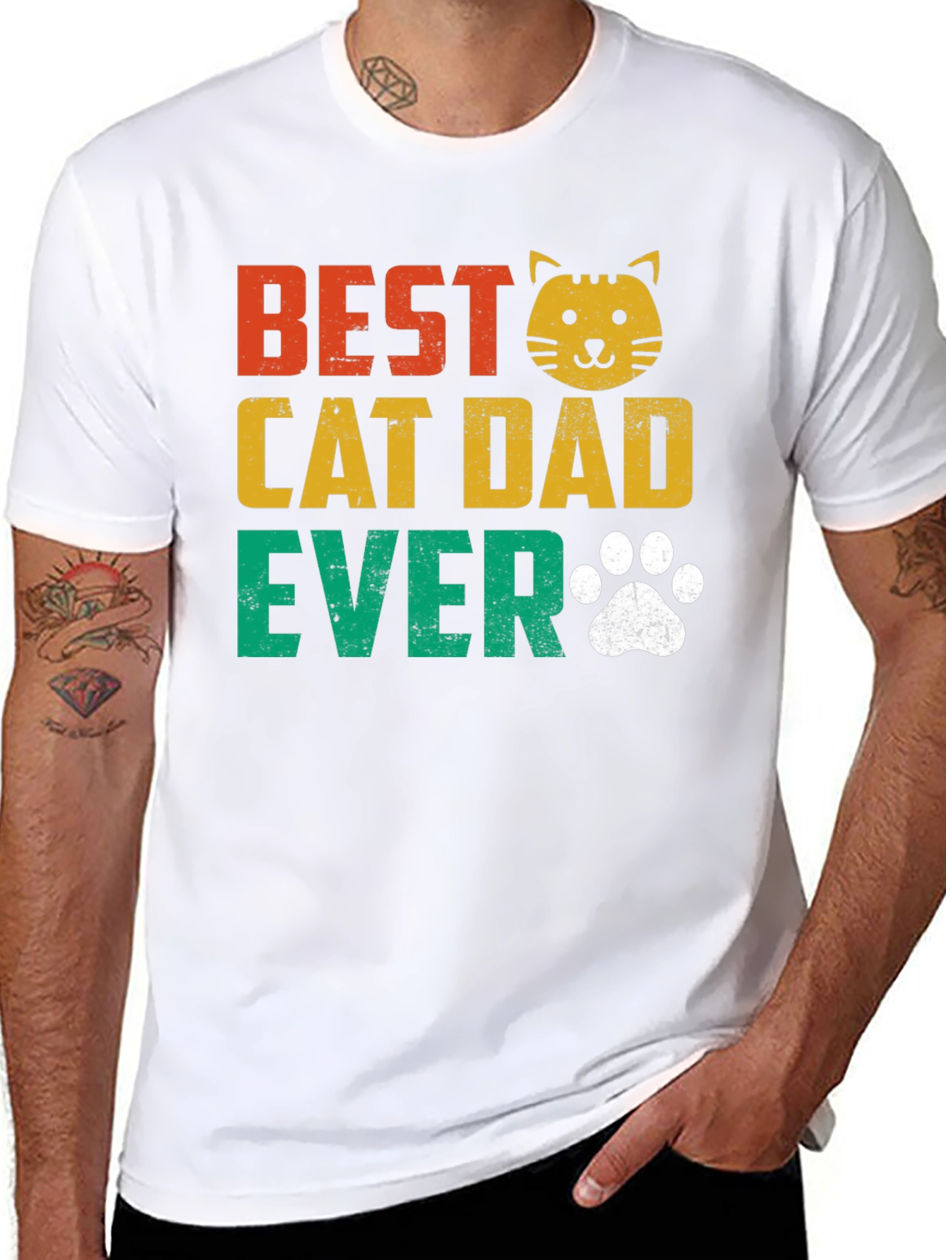 Best Cat Dad Ever T-Shirt
