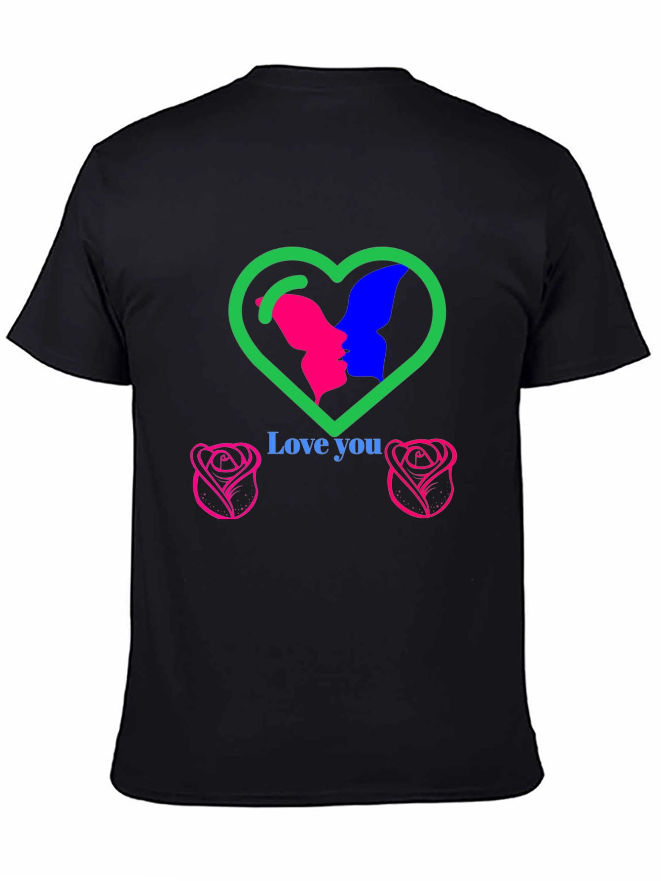 Love You Graphic T-Shirt - Romantic Design