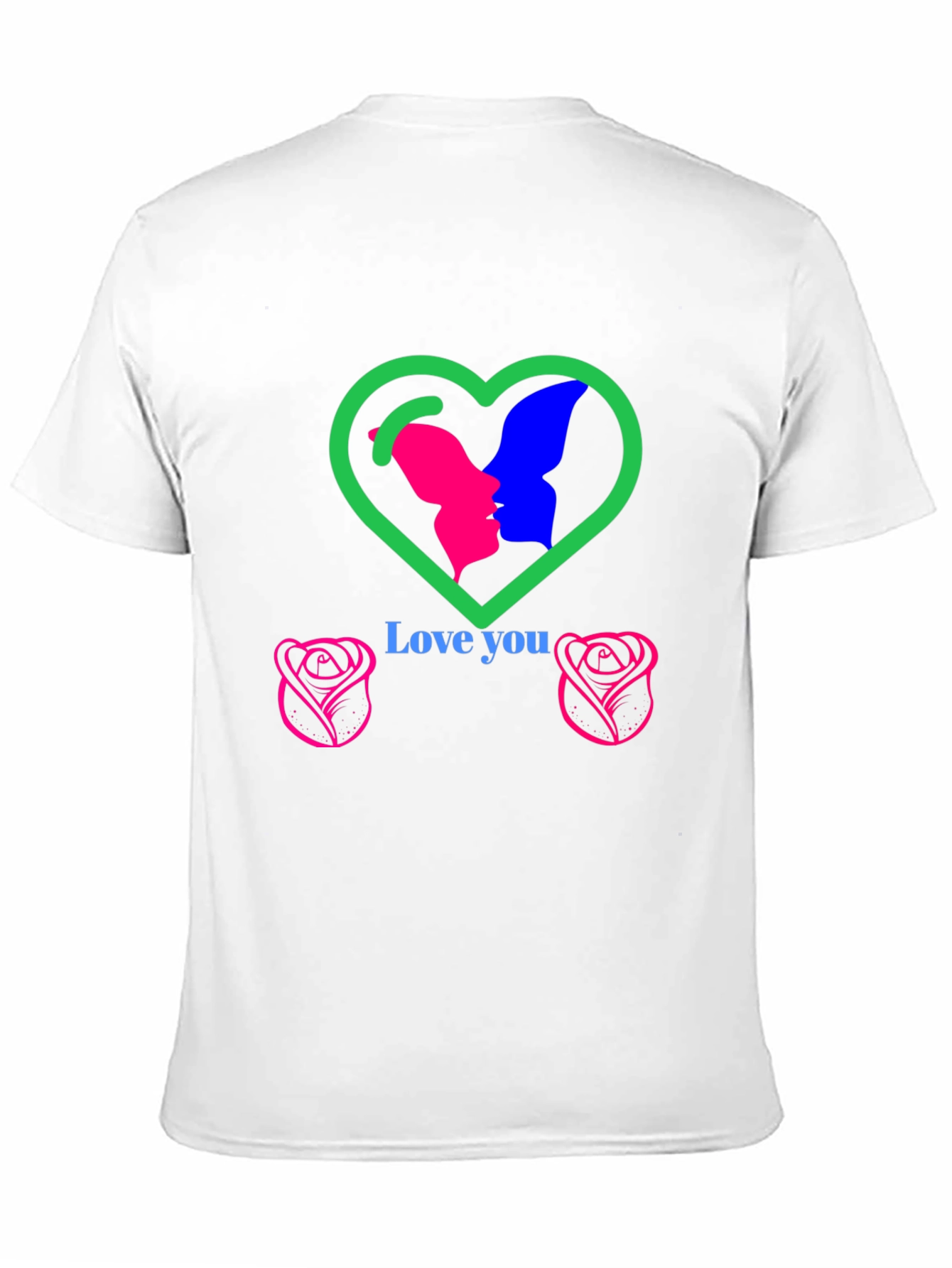 Love You Graphic T-Shirt - Romantic Design