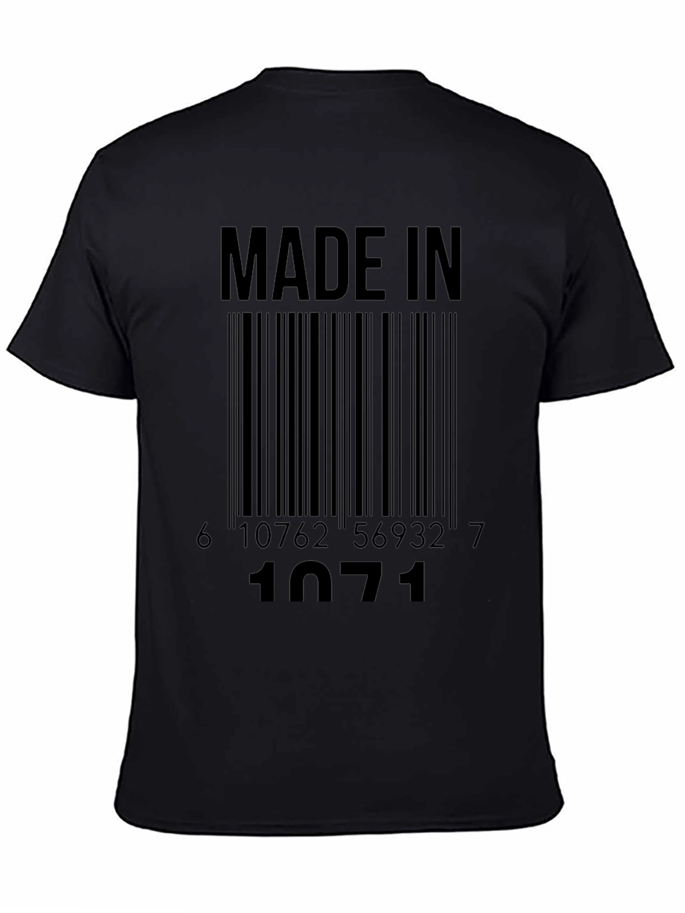 Made in 1971 Barcode T-Shirt